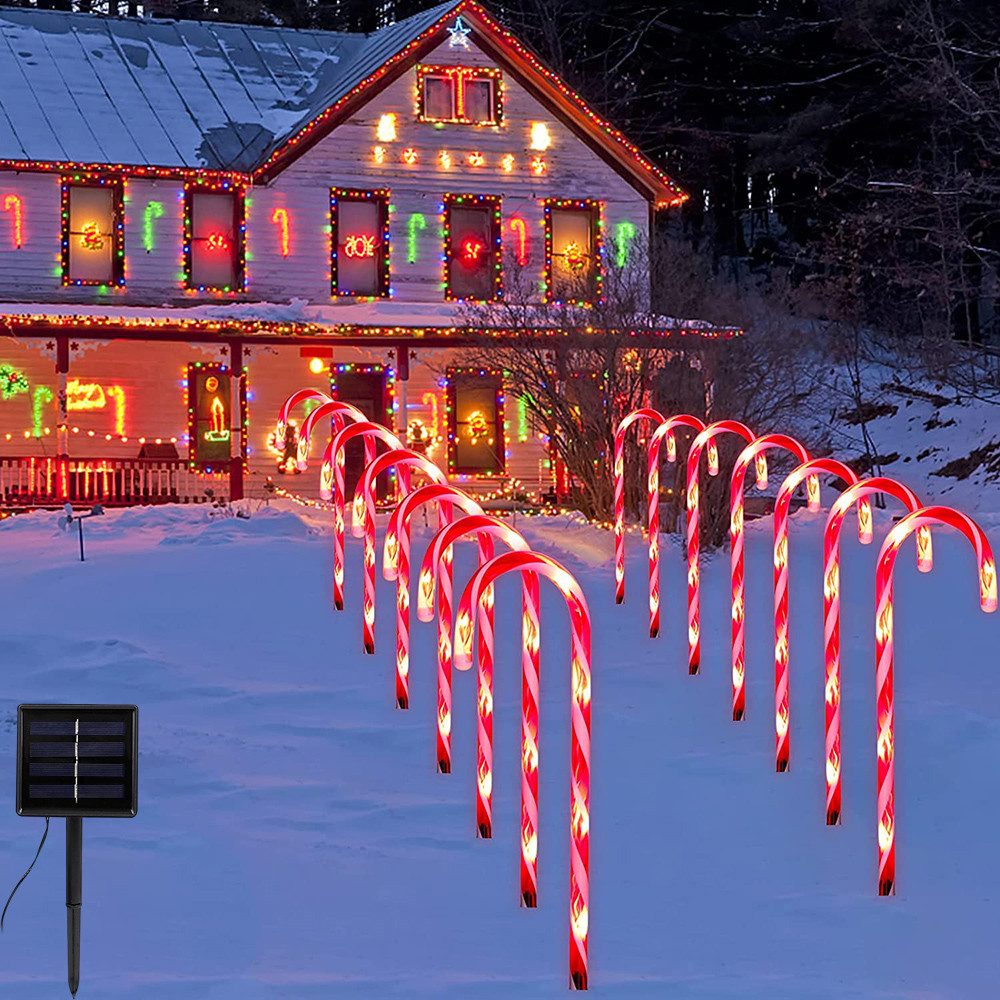 MUPOO LED-Lichterkette LED Lichterkette,Weihnachten Zuckerstangen ...