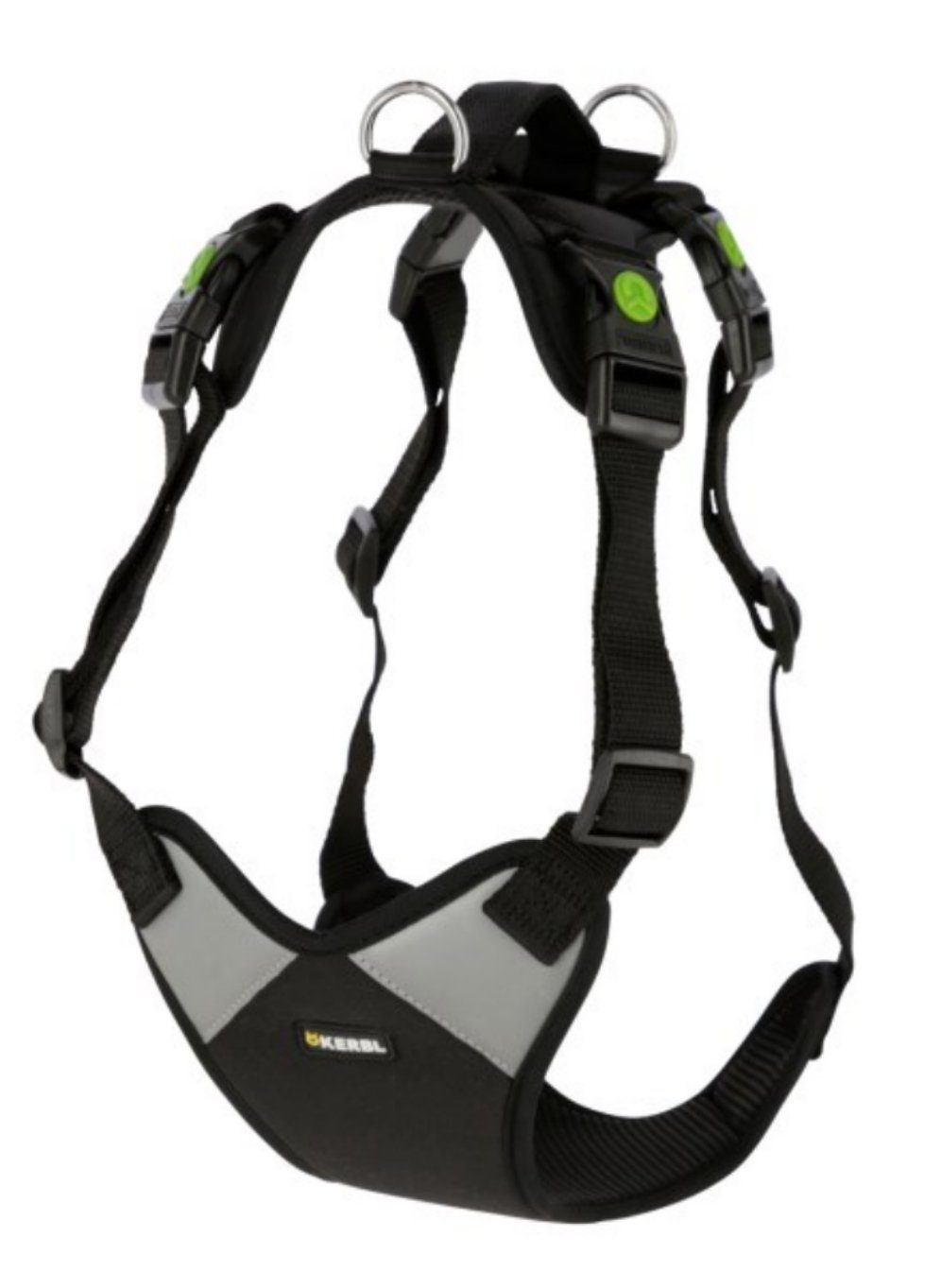 Kerbl Hunde-Geschirr Geschirr Pulsive schwarz 46 cm - 60 cm 80682