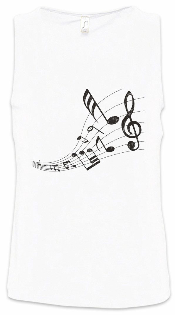 Urban Backwoods Tanktop Music Notes Ärmelloses T-Shirt Musiklehrer Musik Teacher Noten Notenschlüssel Lehrer Orchester Notenlehre