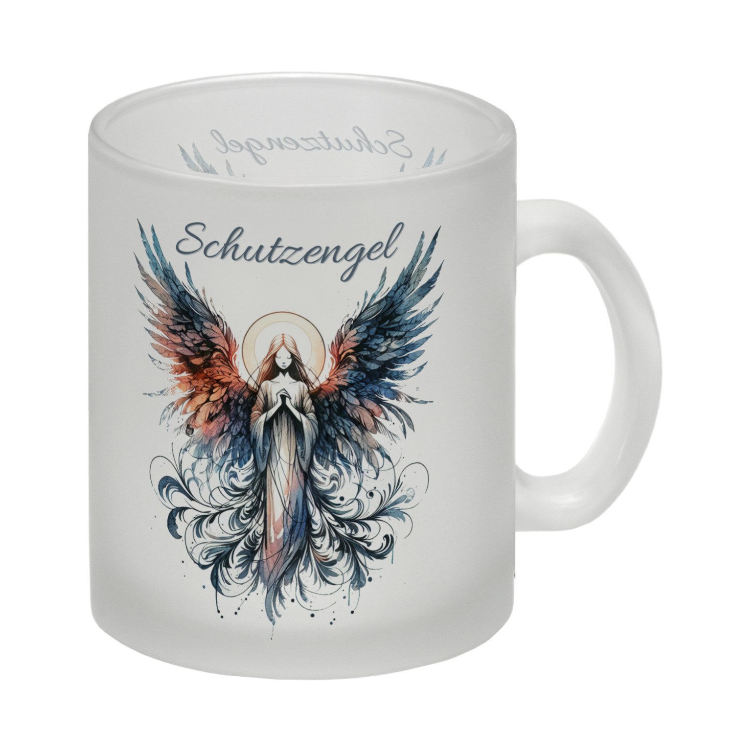 Tasse Schutzengel Glas Tasse