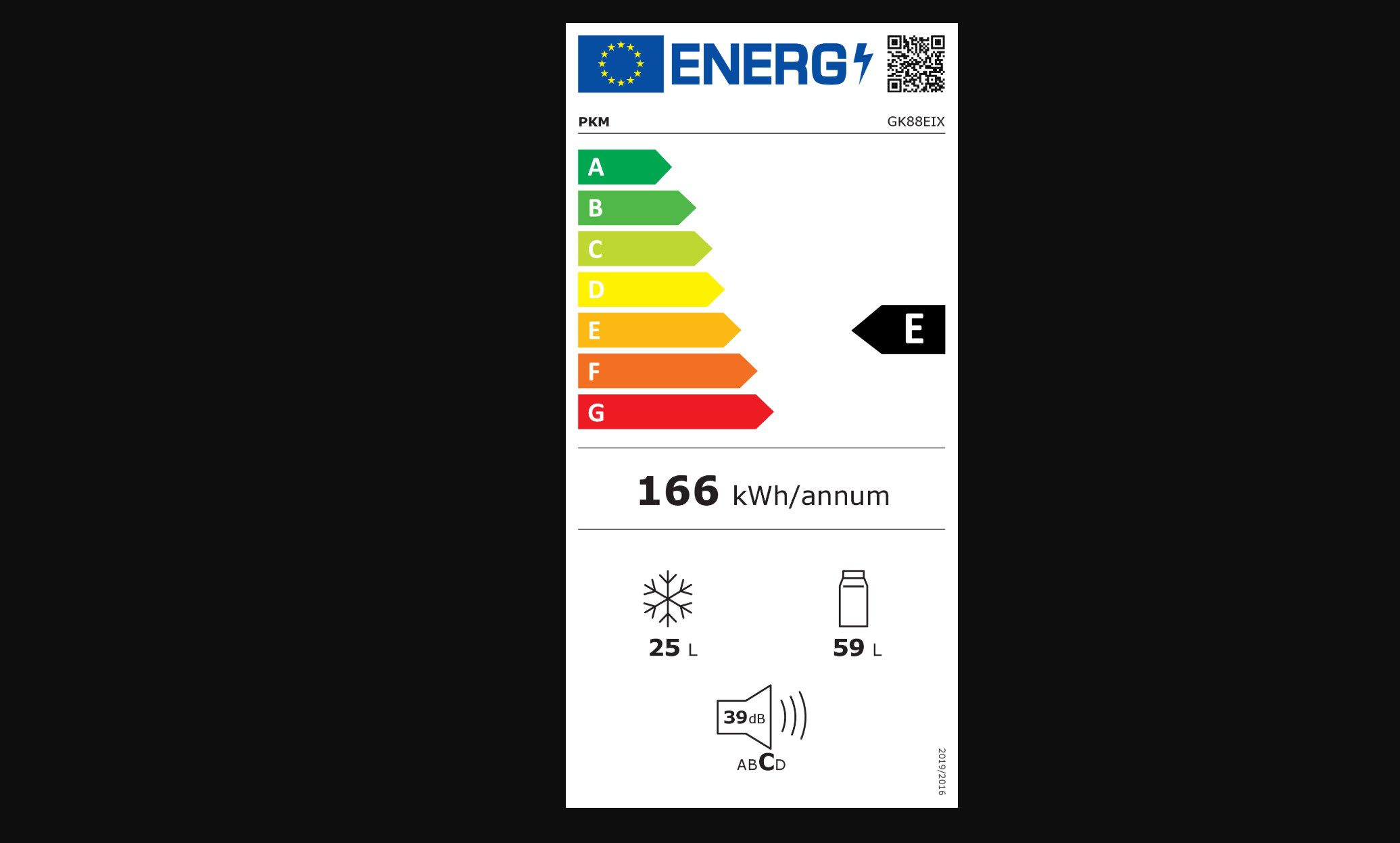 Energieeffizienzklasse: 