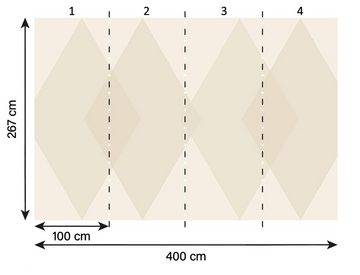 A.S. Création Fototapete A.S. Création XXL 5 Fototapete, Rauten, 4m x 2,67m