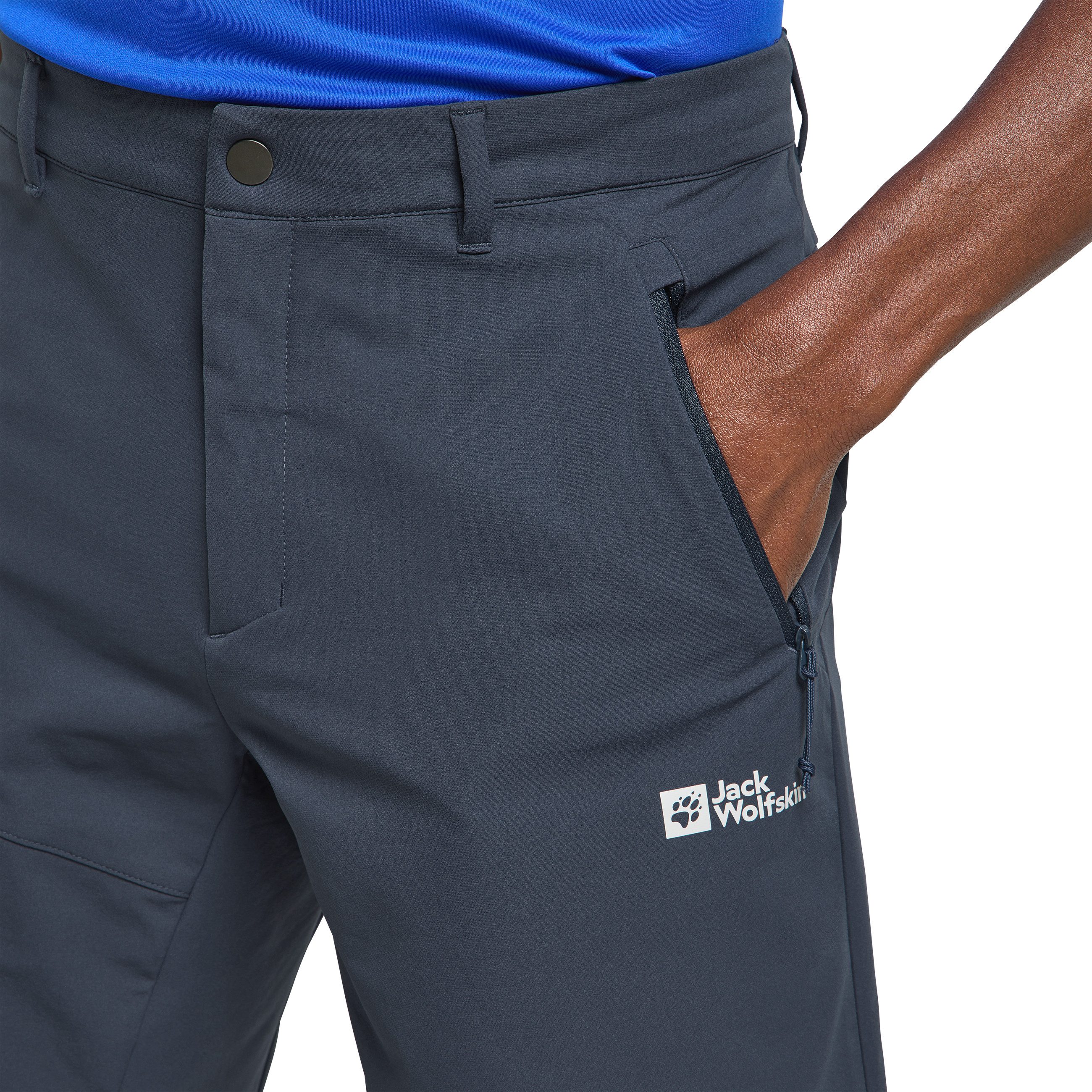 Jack Wolfskin Shorts PICO TRAIL SHORTS M robuster Bermudaschnitt, mit zwei Hüfttaschen, winddicht, atmungsaktiv