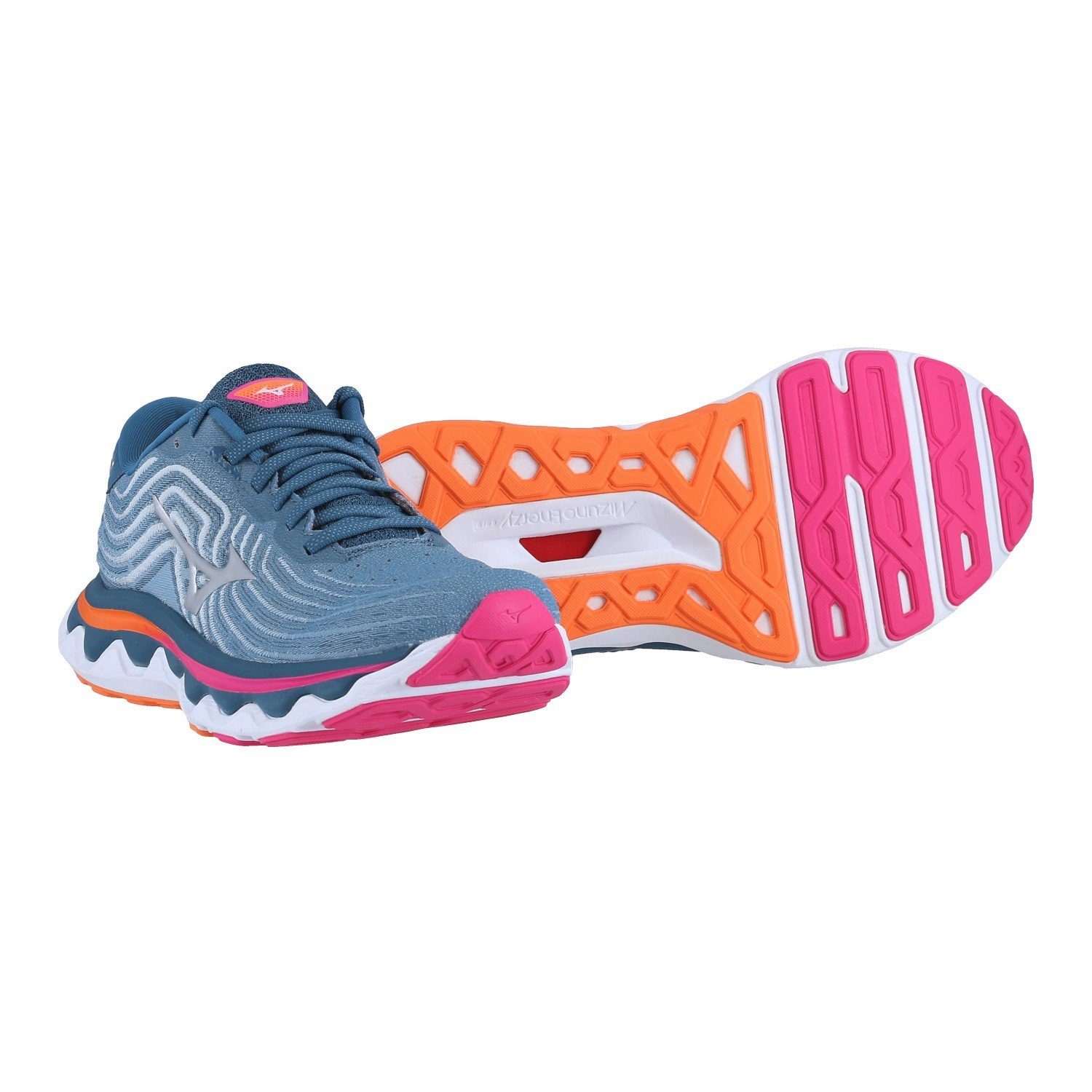 Mizuno Wave Horizon 6 (Stabilität) blau Damen Laufschuh günstig online kaufen