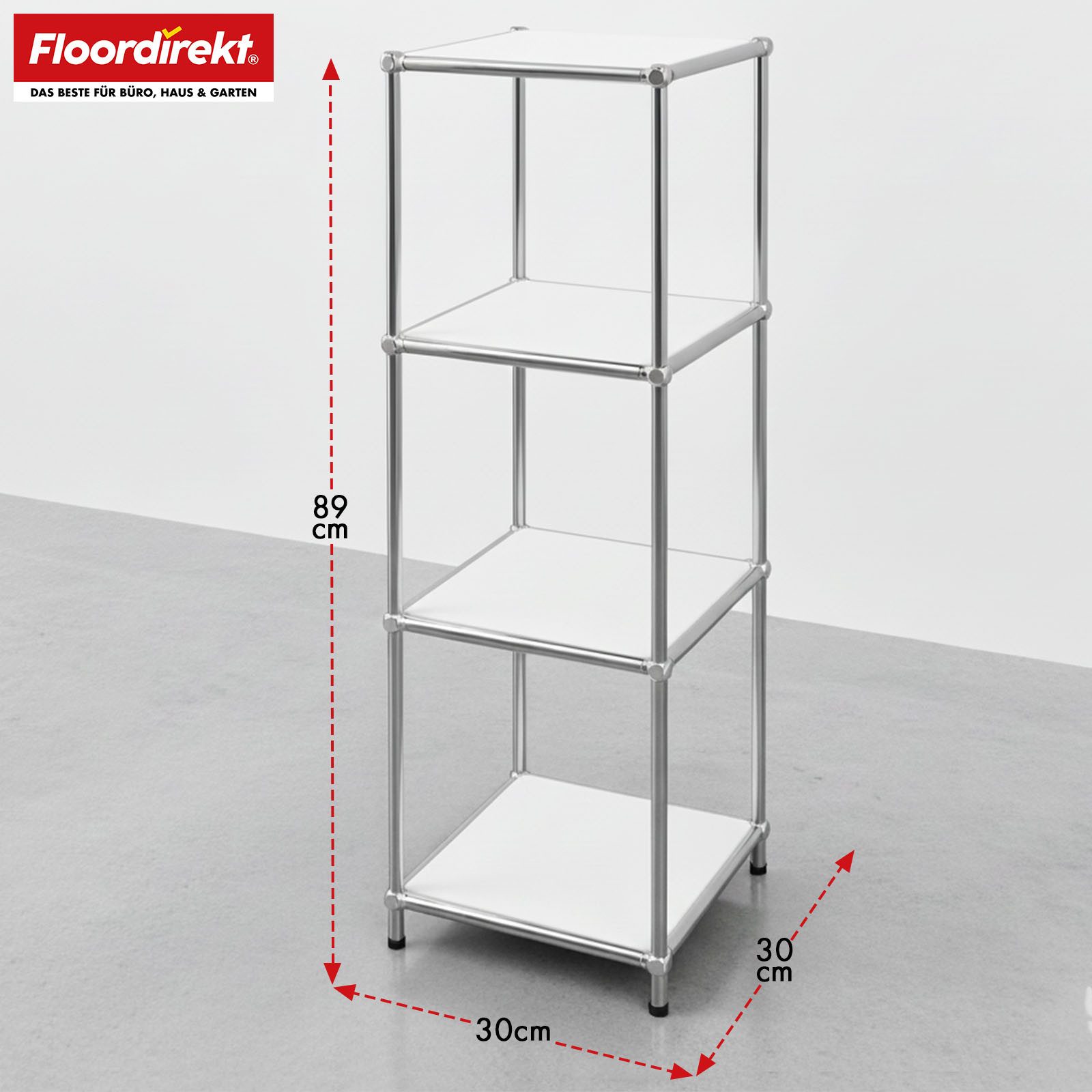 Floordirekt Standregal Concept Epure MK-005 Metallregal, B30 × T30 × H89 cm günstig online kaufen