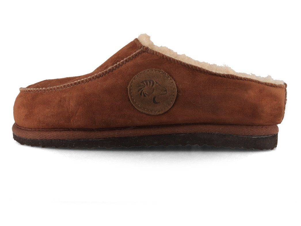 LAMMBOCK Sheepskin Slip-On Lammfell Hausschuhe für Damen Herren, cognac Hausschuh Winterhausschuhe aus Lammfell, temperaturregulierend