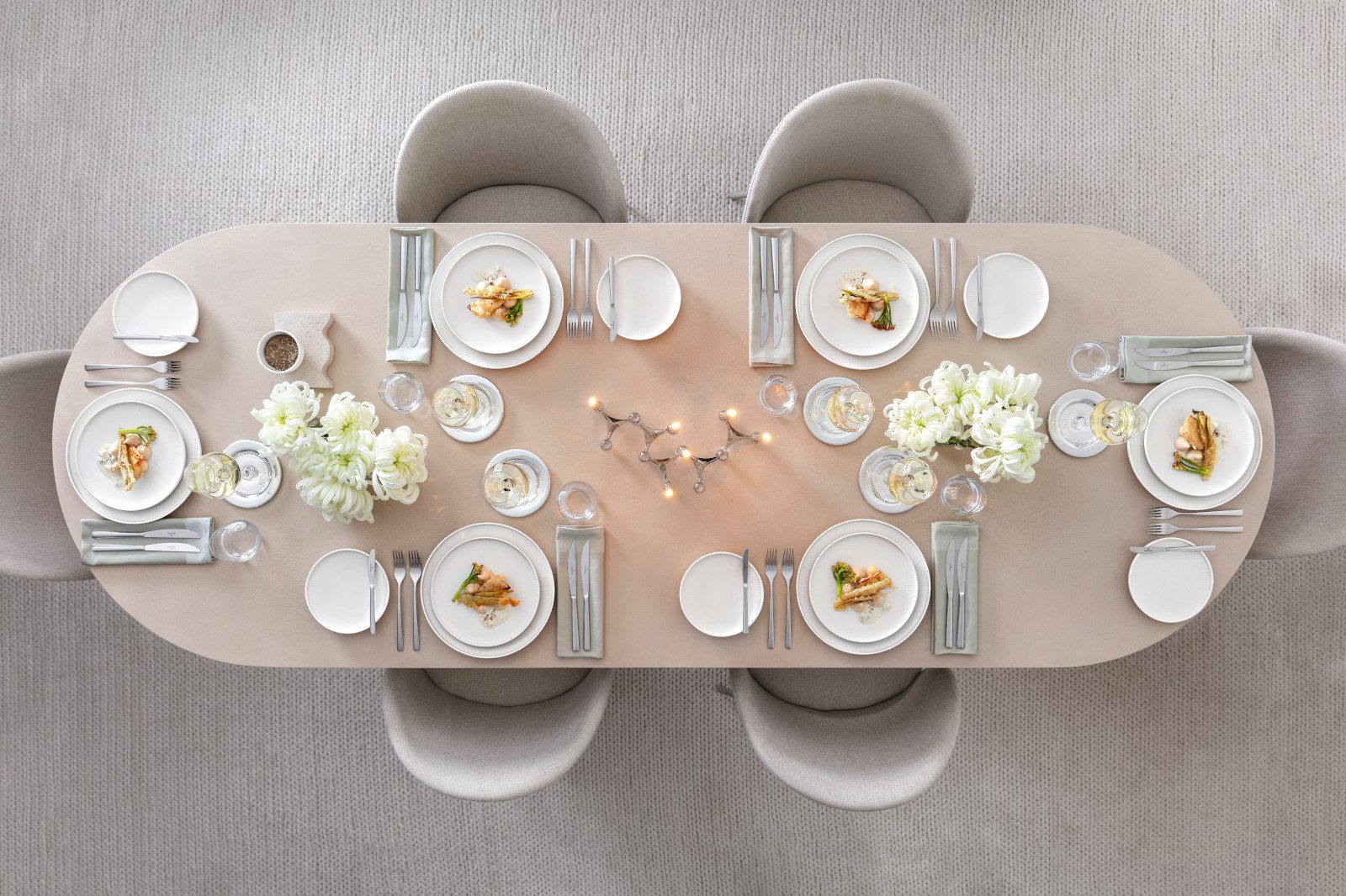 Villeroy & Boch Teller-Set Afina Brotteller weiß 17cm Set6, Premium Porcelain