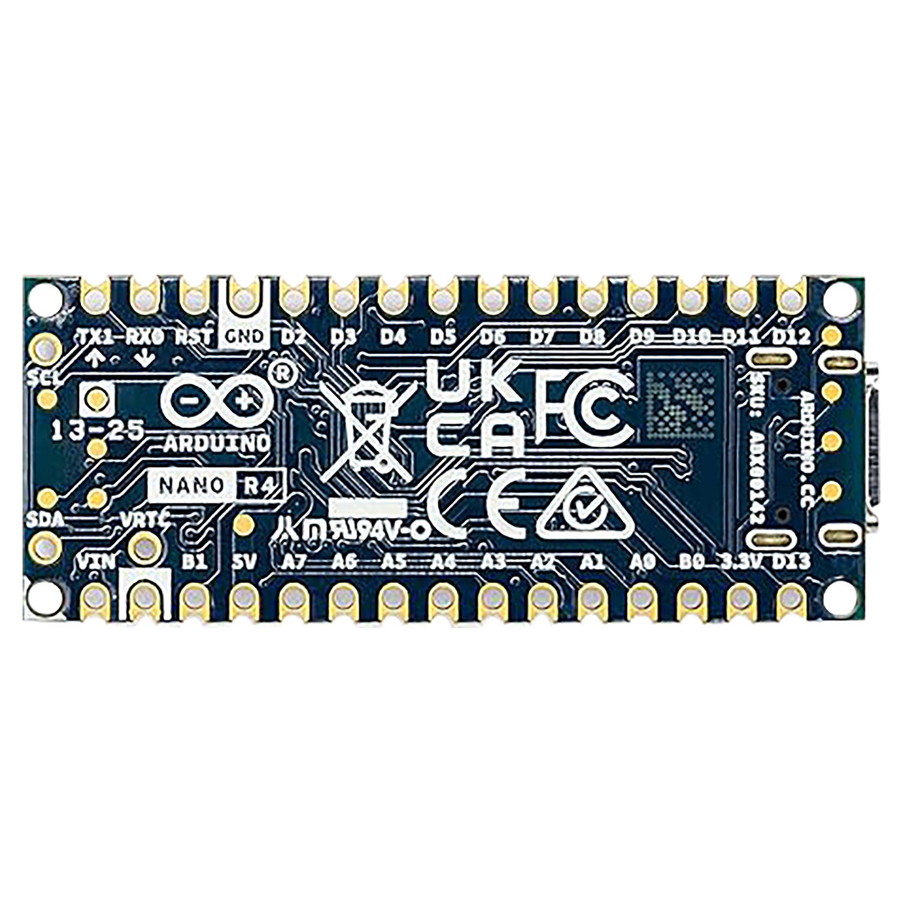 Arduino Roboter-Karte ARDUINO Nano R4 Mikrocontroller-Board ohne Header