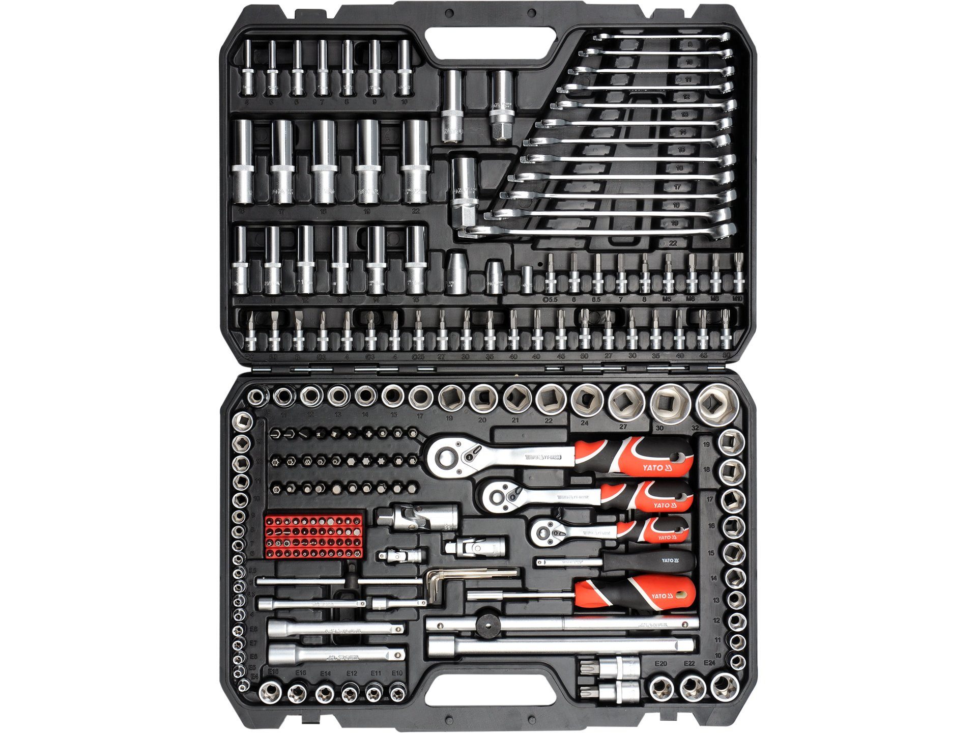 Yato Werkzeugset Set di utensili 1/2" 216 pezzi xxl, (Werkstatt, Garage, Hobby, Keller)