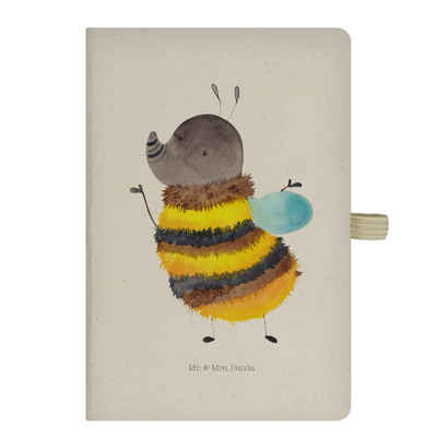 Mr. & Mrs. Panda Notizbuch Hummel flauschig - Transparent - Geschenk, Adressbuch, Tagebuch, Tier Mr. & Mrs. Panda, Stilvolles Design