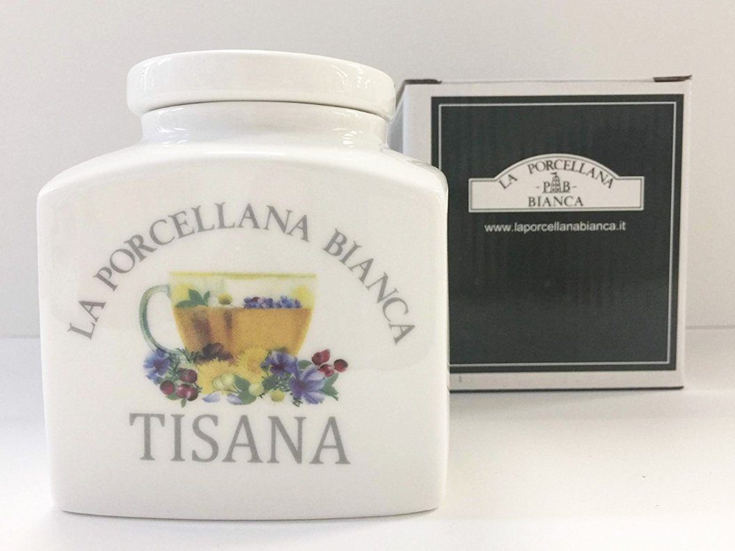 Kräutertee Tee Vorratsdose Teedose Aromadose 0,5l, (3-tlg) La Bianca Porcellana Aufbewahrung Porzellan,