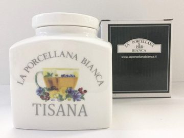 La Porcellana Bianca Teedose Vorratsdose Kräutertee Aufbewahrung Aromadose Tee 0,5l, Porzellan, (3-tlg), im Geschenkkarton