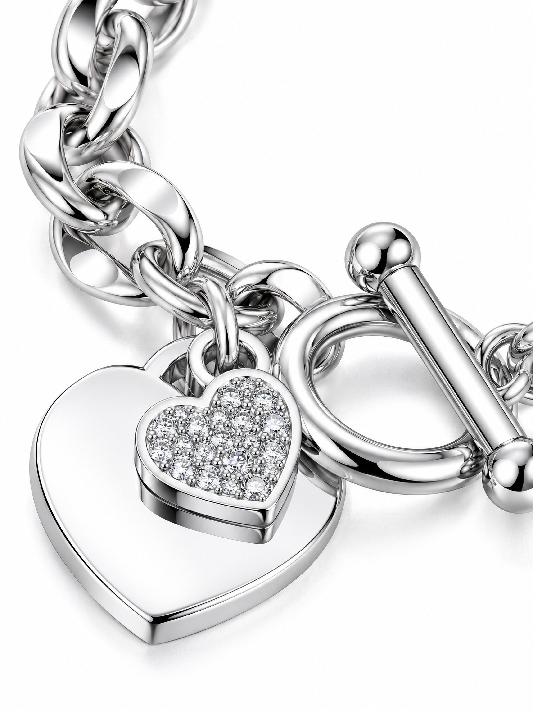 COLLEZIONE ALESSANDRO Armband Strassherz (1-tlg) – Bild 3 von 4