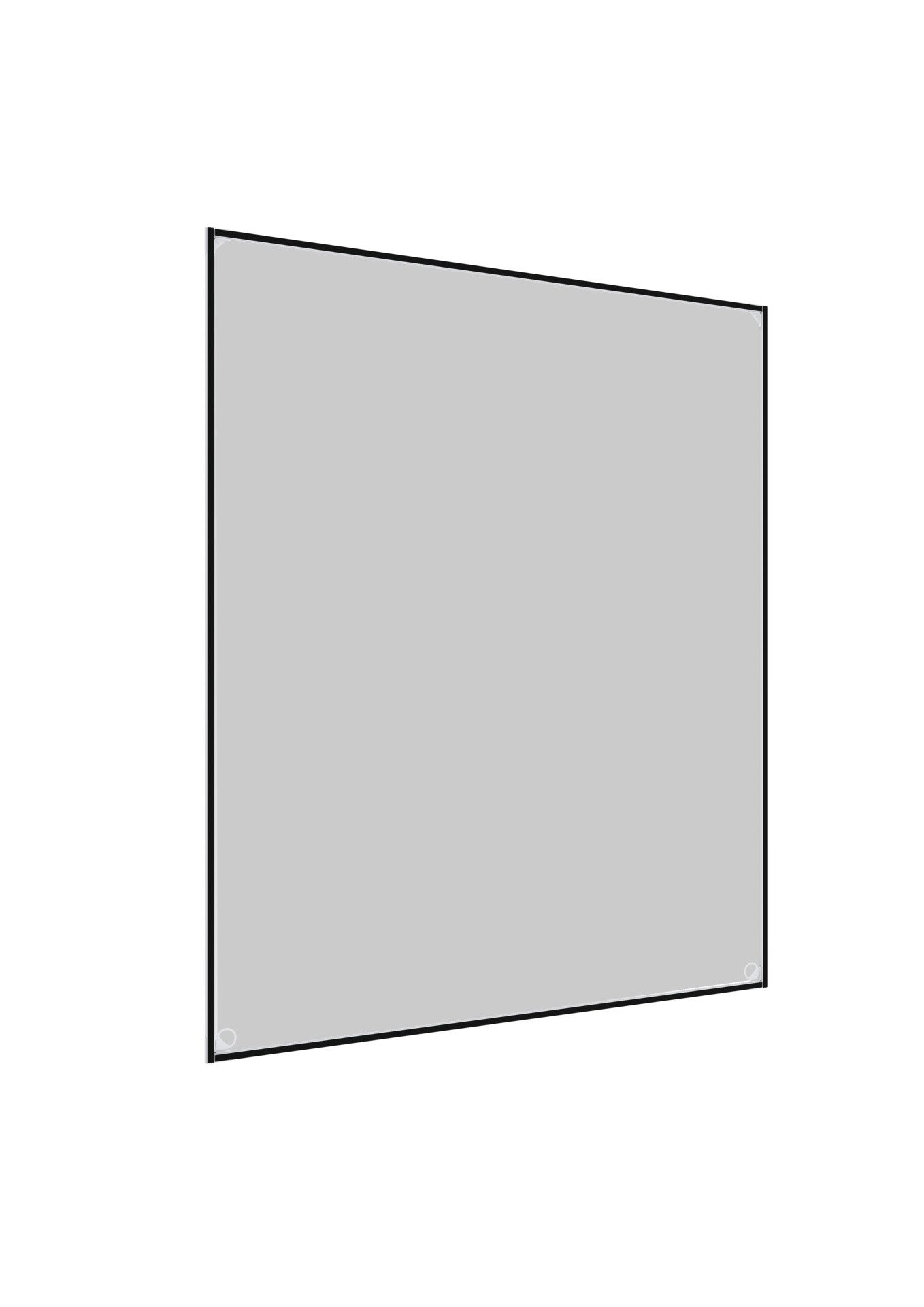 Windhager Insektenschutz-Fensterrahmen mit selbstklebenden Magnetstreifen, Kunfstoffrahmen mit Magnetprofilen, (1-St), Fliegengitter, Magnet-Insektenschutz, ohne bohren, 100 x 120 cm, weiß