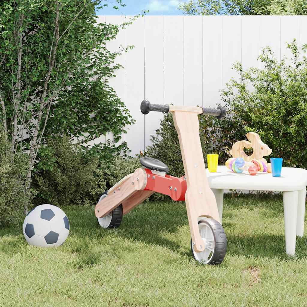 vidaXL Tretfahrzeug Kinderroller 2-in-1 Rot