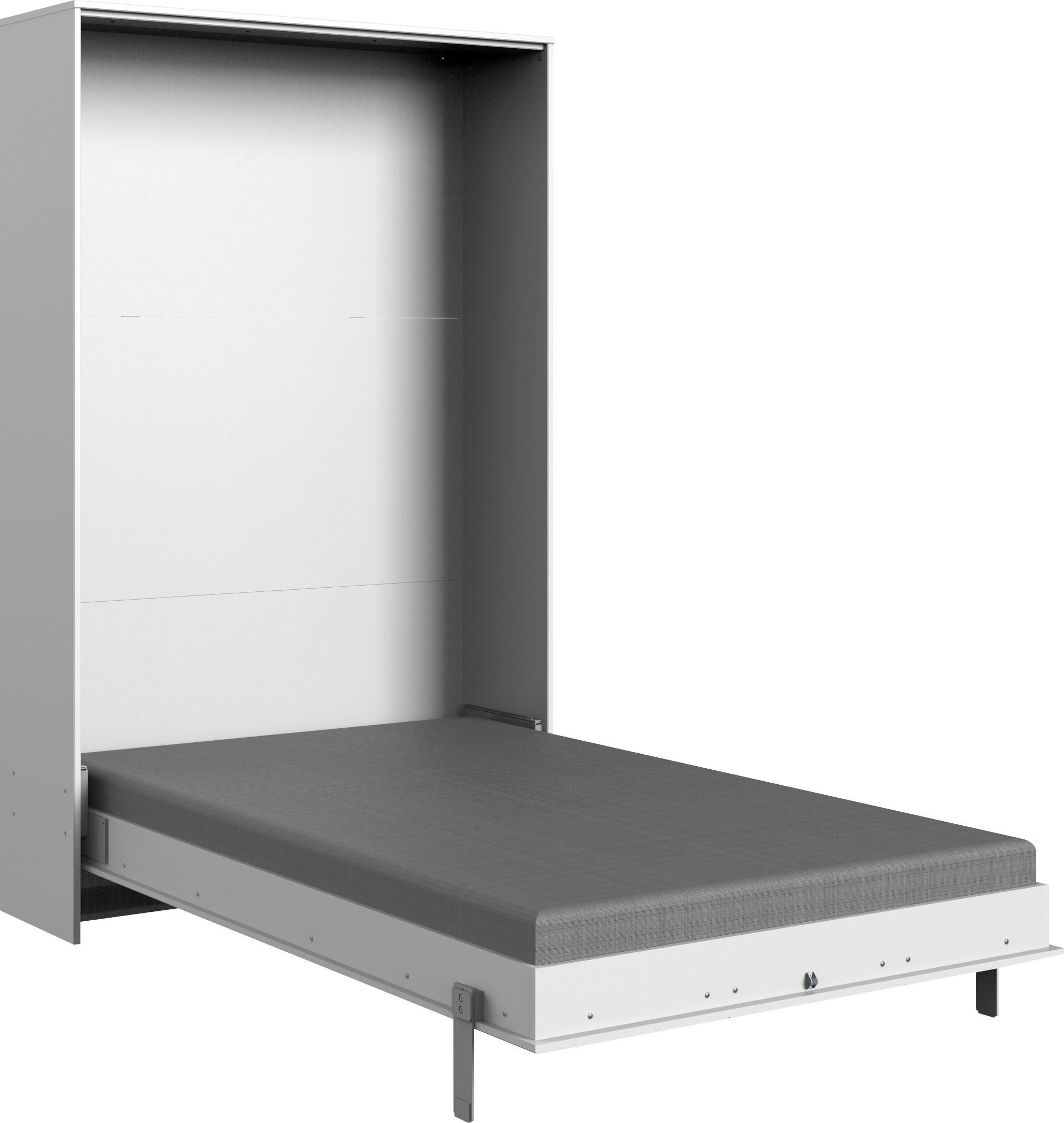 Wimex Schrankbett Juist Schrankklappbett Gästebett vertikal klappbar, 3 Liegeflächen, mit Lattenrost, Made in Germany