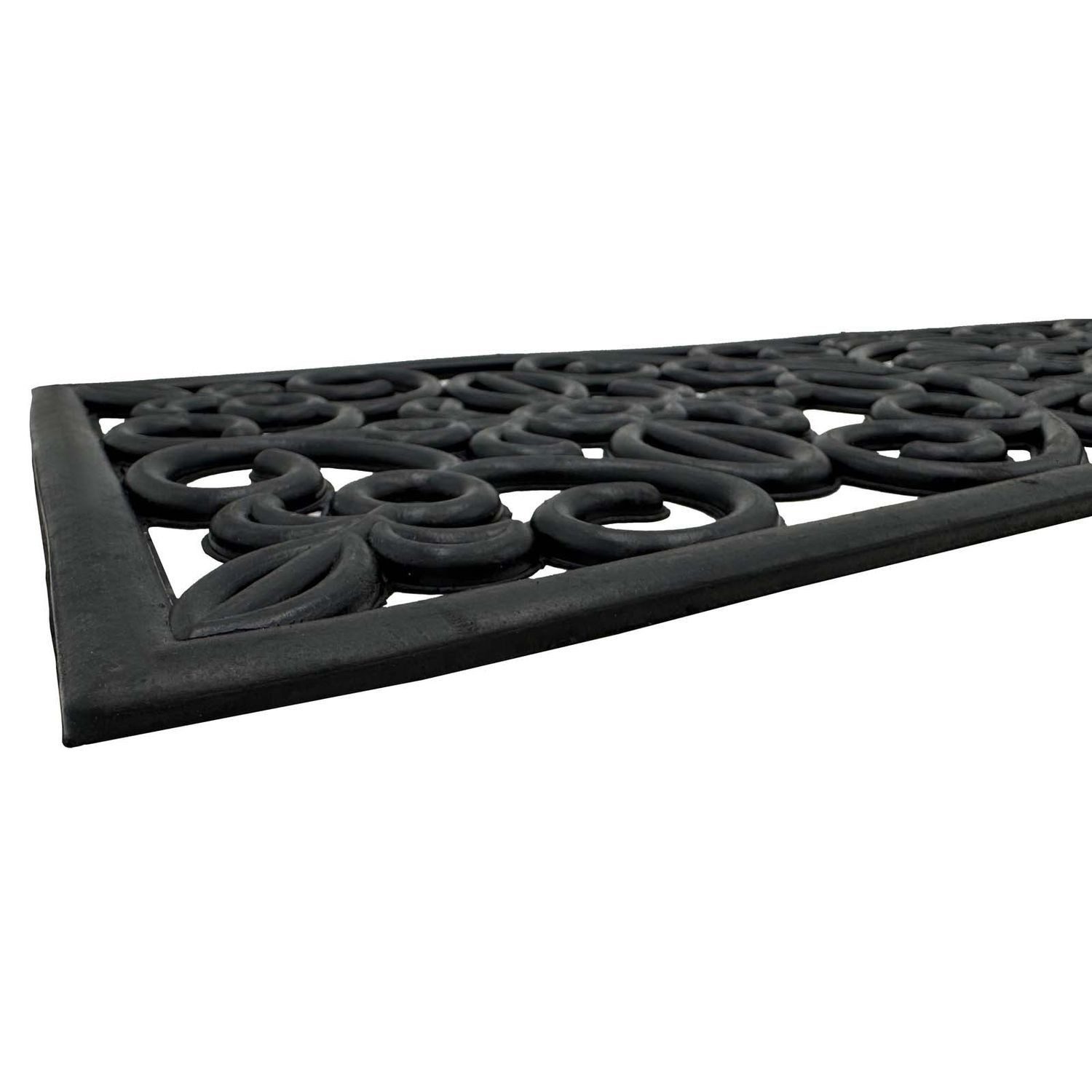 BURI Fußmatte Gummi Stufenmatte Gussoptik 75x25cm Treppenschoner Treppenmat günstig online kaufen