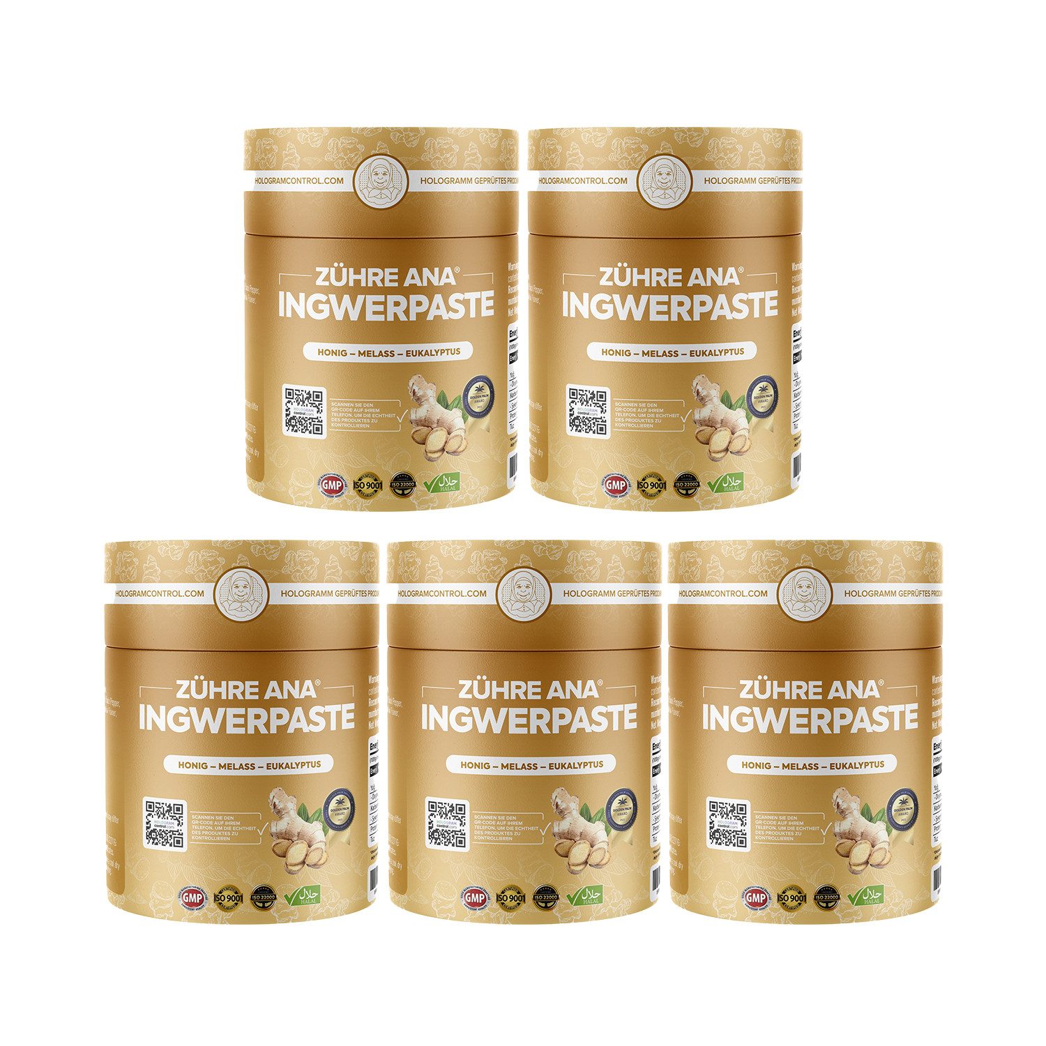 Zühre Ana® Ingwerpaste – Ein ausgewogenes Leben mit pflanzlichen Produkten Paste, 1200 g