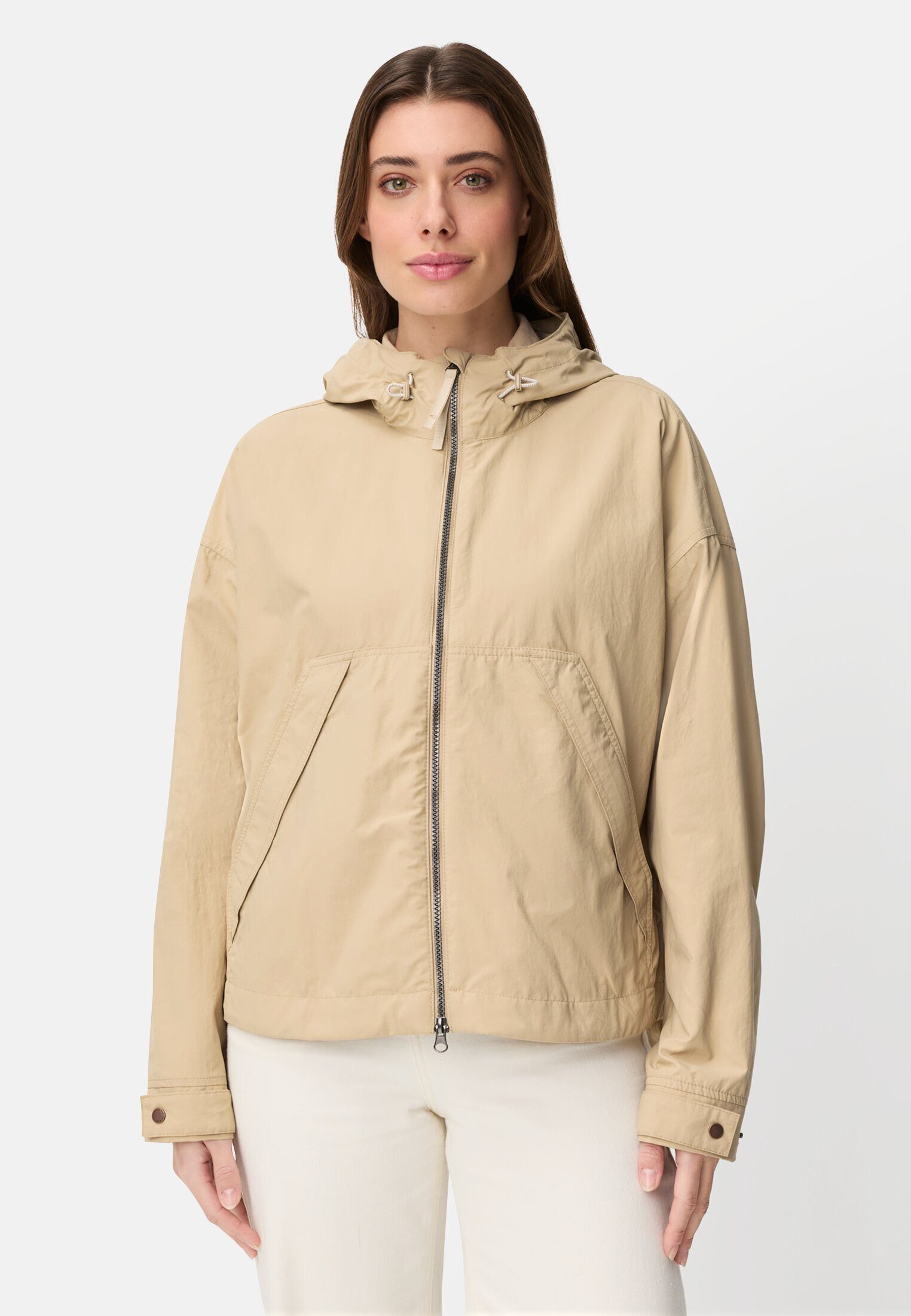 camel active Blouson im Oversized Fit Langarm Markenlogo