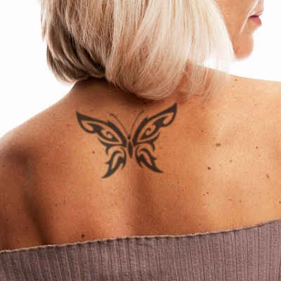 GILDE Schmuck-Tattoo Schmetterling Tribal