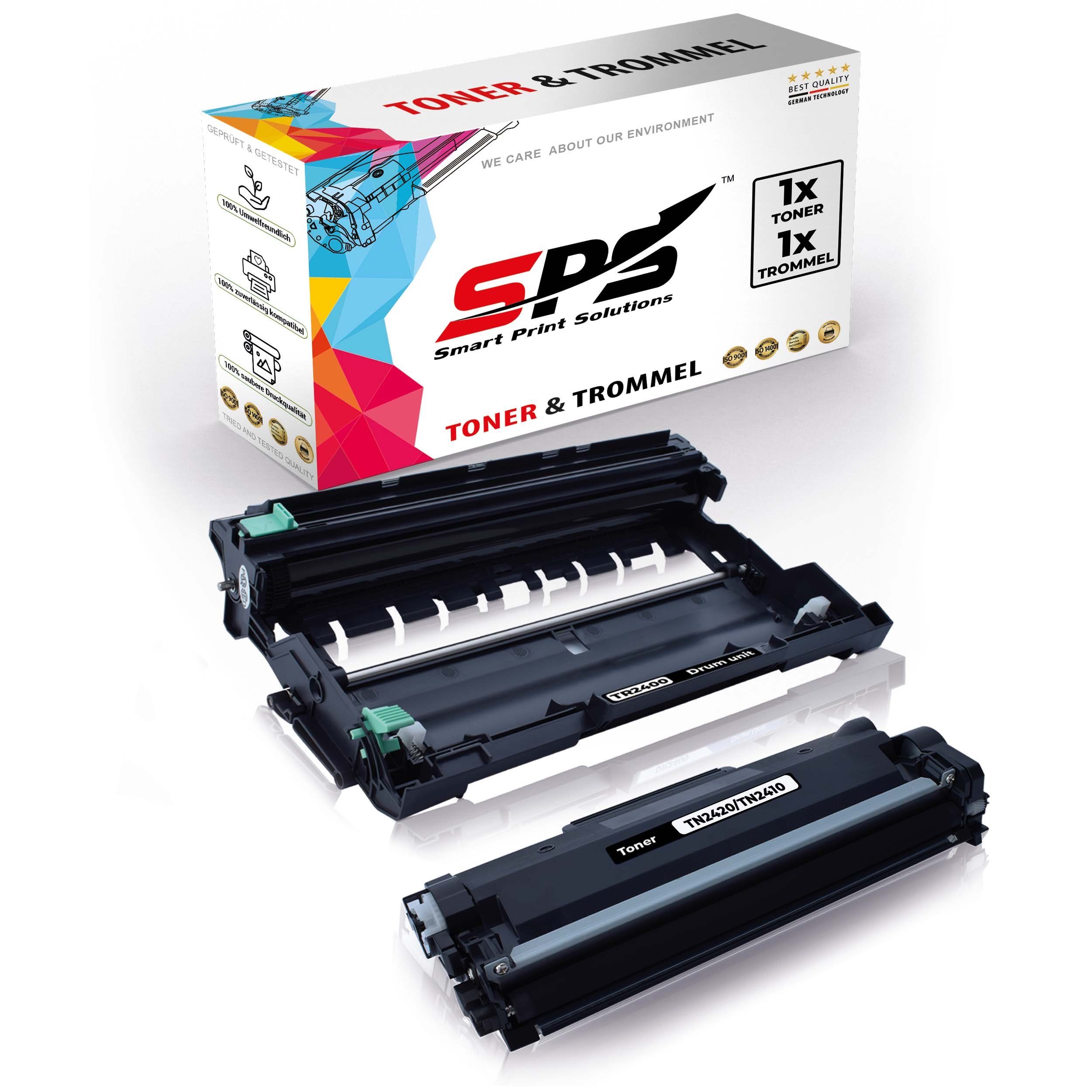 SPS Tonerkartusche Kompatibel für Brother DCP-L2510 DR-2400 TN-2420, (2er Pack) | Tonerpatronen