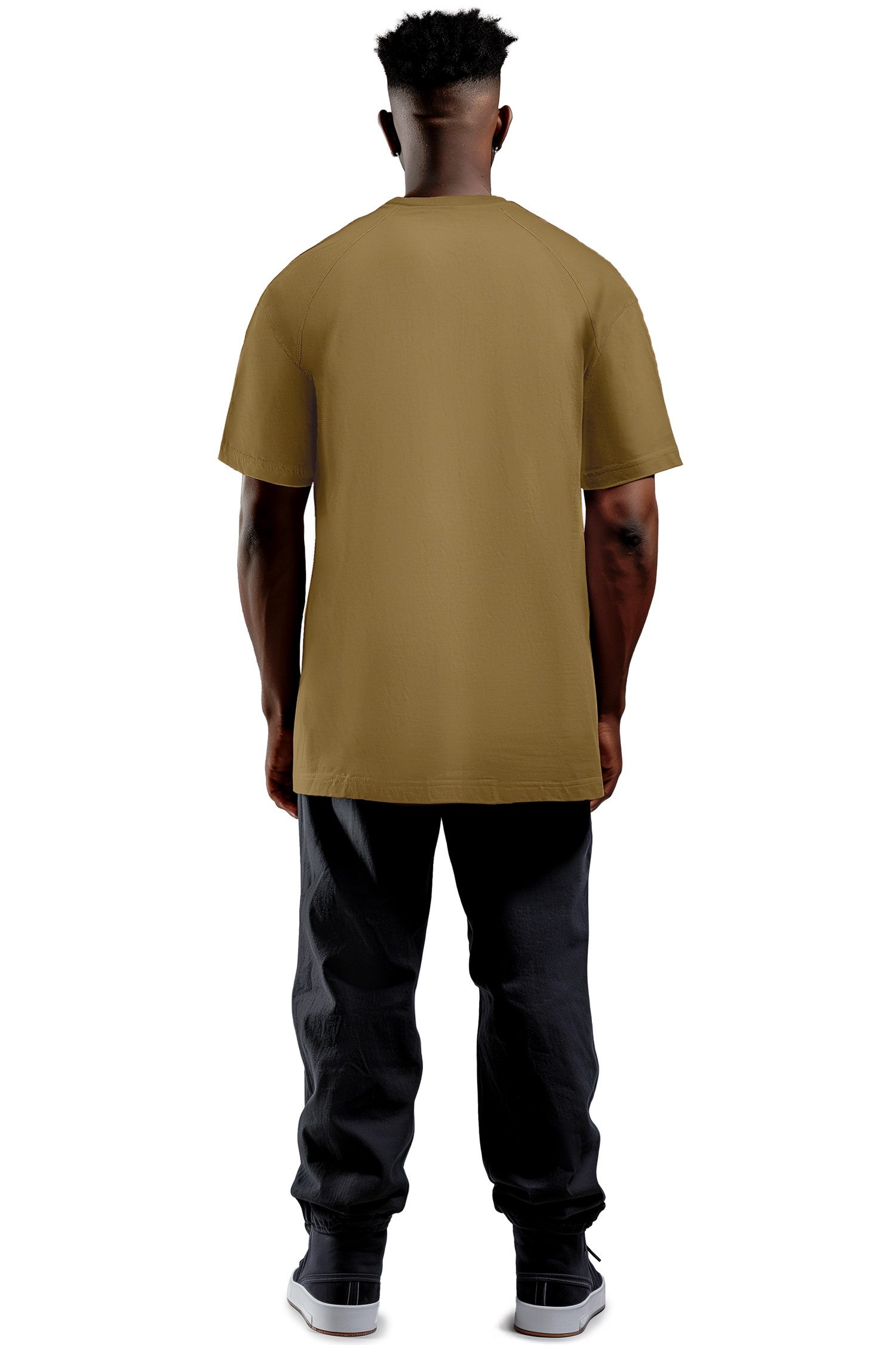 Reichstadt Oversize-Shirt Herren Oversized Kurzarmshirt 22RS033 mit Stitching auf der Brust