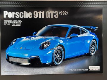 Tamiya RC-Auto Tamiya RC Porsche 911 GT3 992 TT-02 Bausatz 1/10 fertig Lackiert