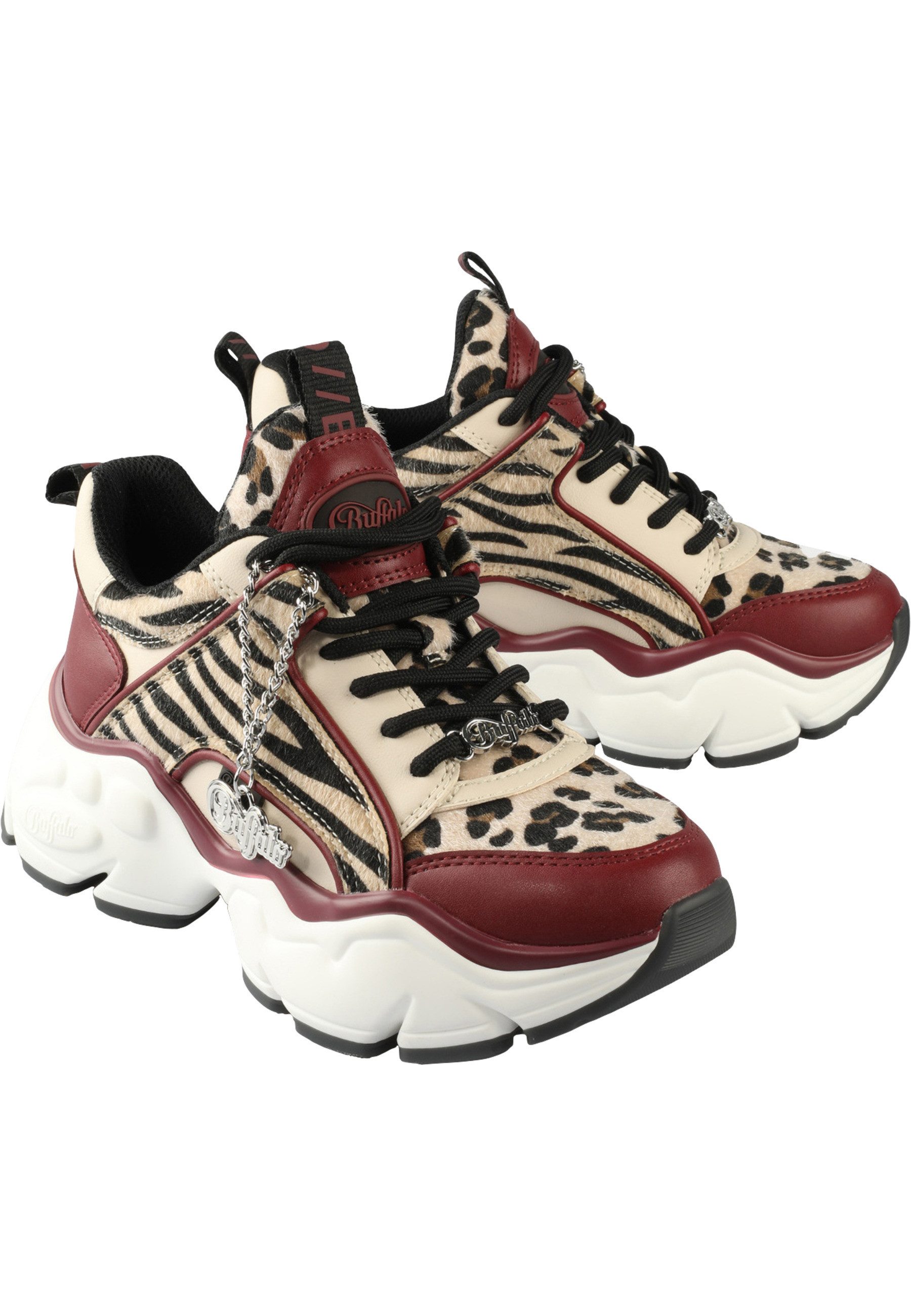 Buffalo Buffalo BINARY GLAM - VEGAN SUEDE/FUR/NAPPA Trainingsschuh