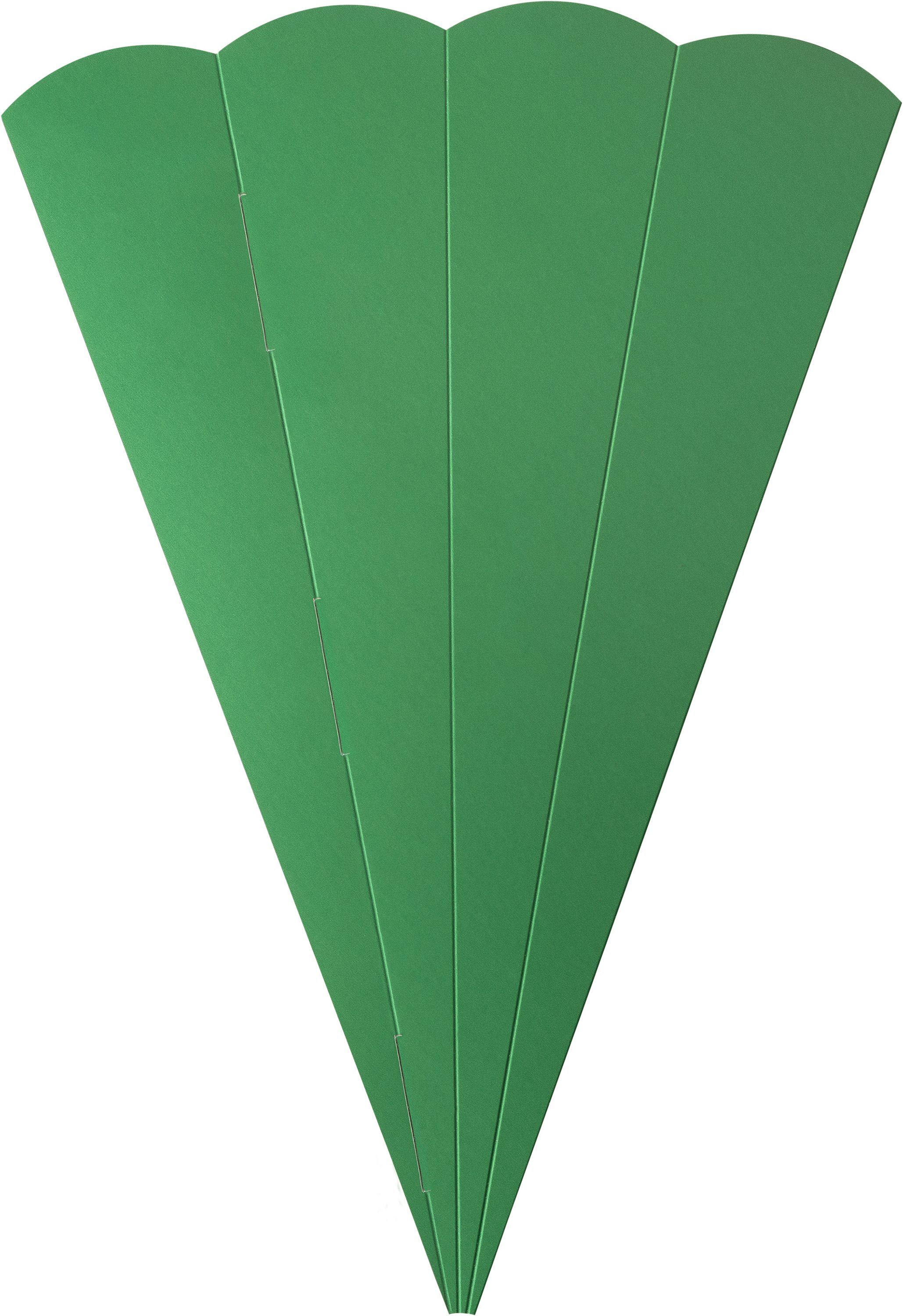 Folia Schultüte Schultüten-Rohling, 5 Stück Grün