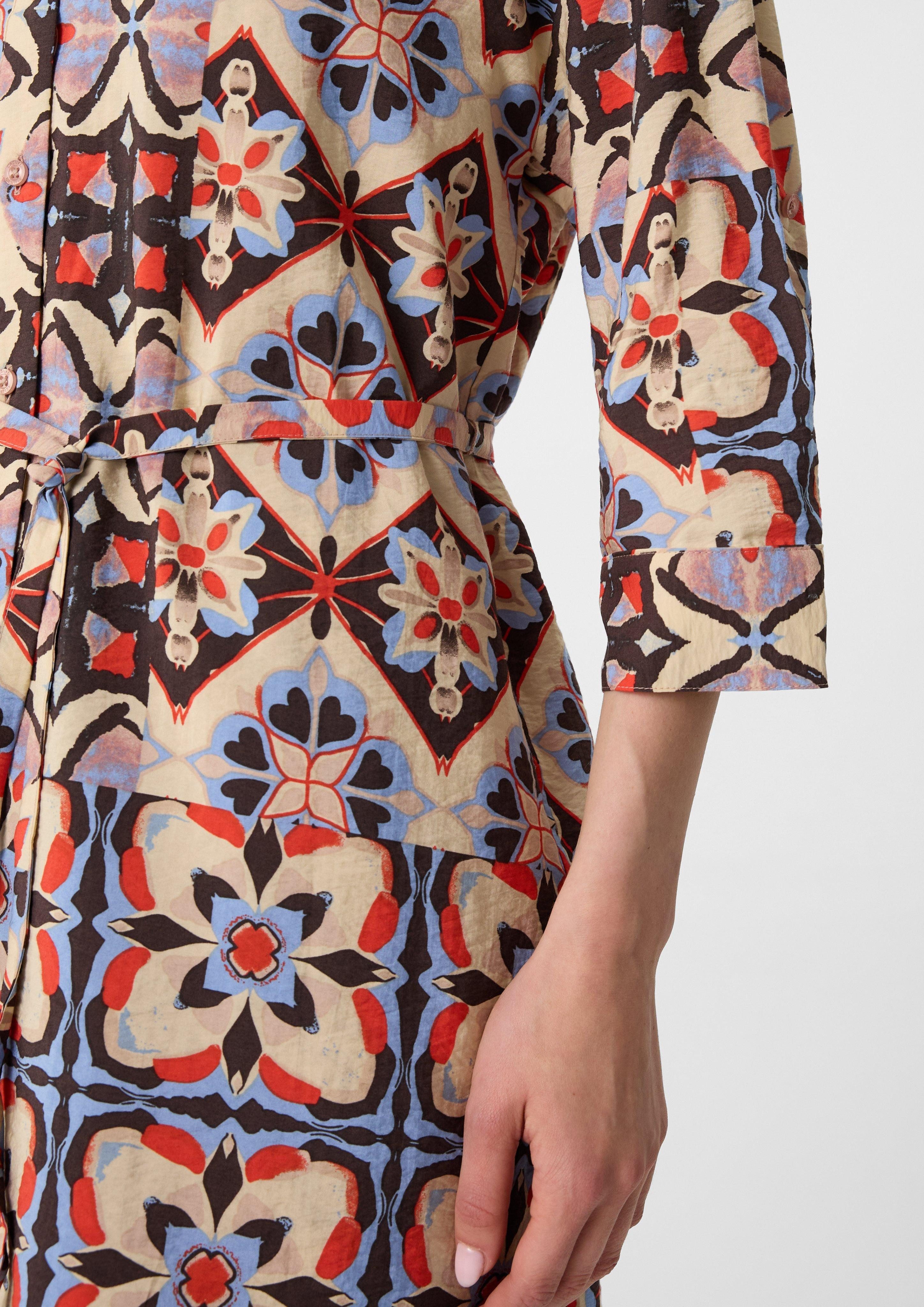 comma casual identity Minikleid Kurzes Hemdblusenkleid günstig online kaufen