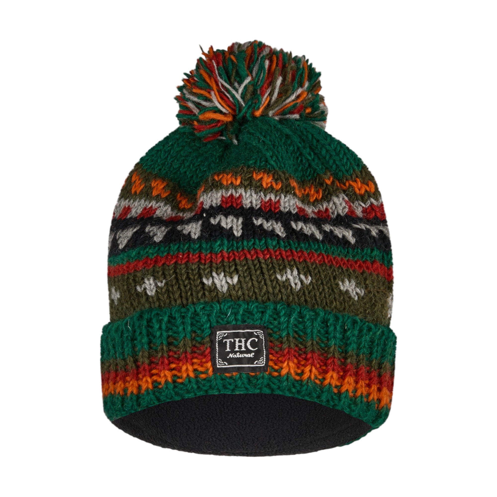 THC Natural Line Strickmütze THC Schafwoll Pudelmütze 800 bunt (1 Stück, 1- günstig online kaufen