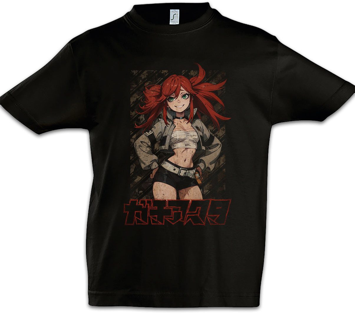 Print-Shirt Riyo Reaper Kinder T-Shirt Zanka Manga Gachiakuta Movie Enjin Rudo