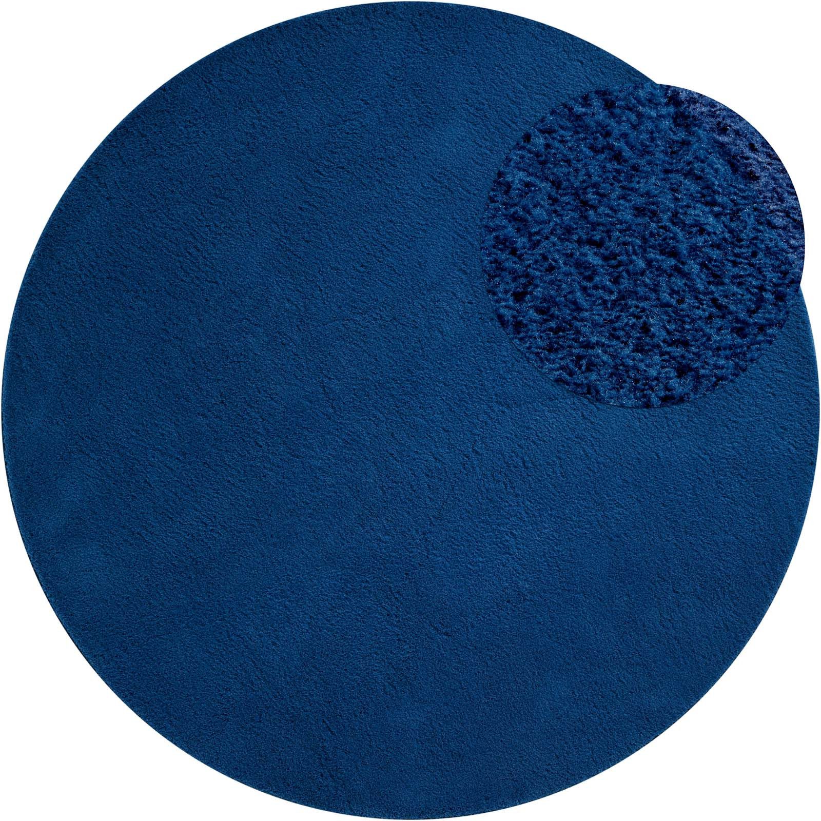 TaraCarpet Teppich Supersoft Kurzflorteppich Fiona Uni, rund, Höhe: 14 mm, günstig online kaufen