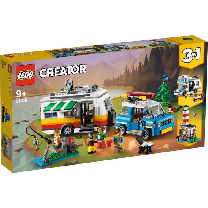 LEGO® Konstruktionsspielsteine LEGO® Creator 3in1 - Campingurlaub (Set 766 St)