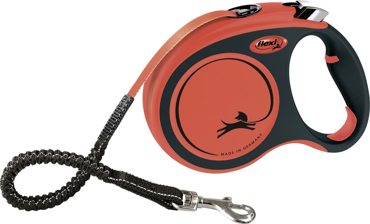 flexi Hundeleine Flexi Hundeleine Xtreme schwarz/orange, Gurt, Leinen