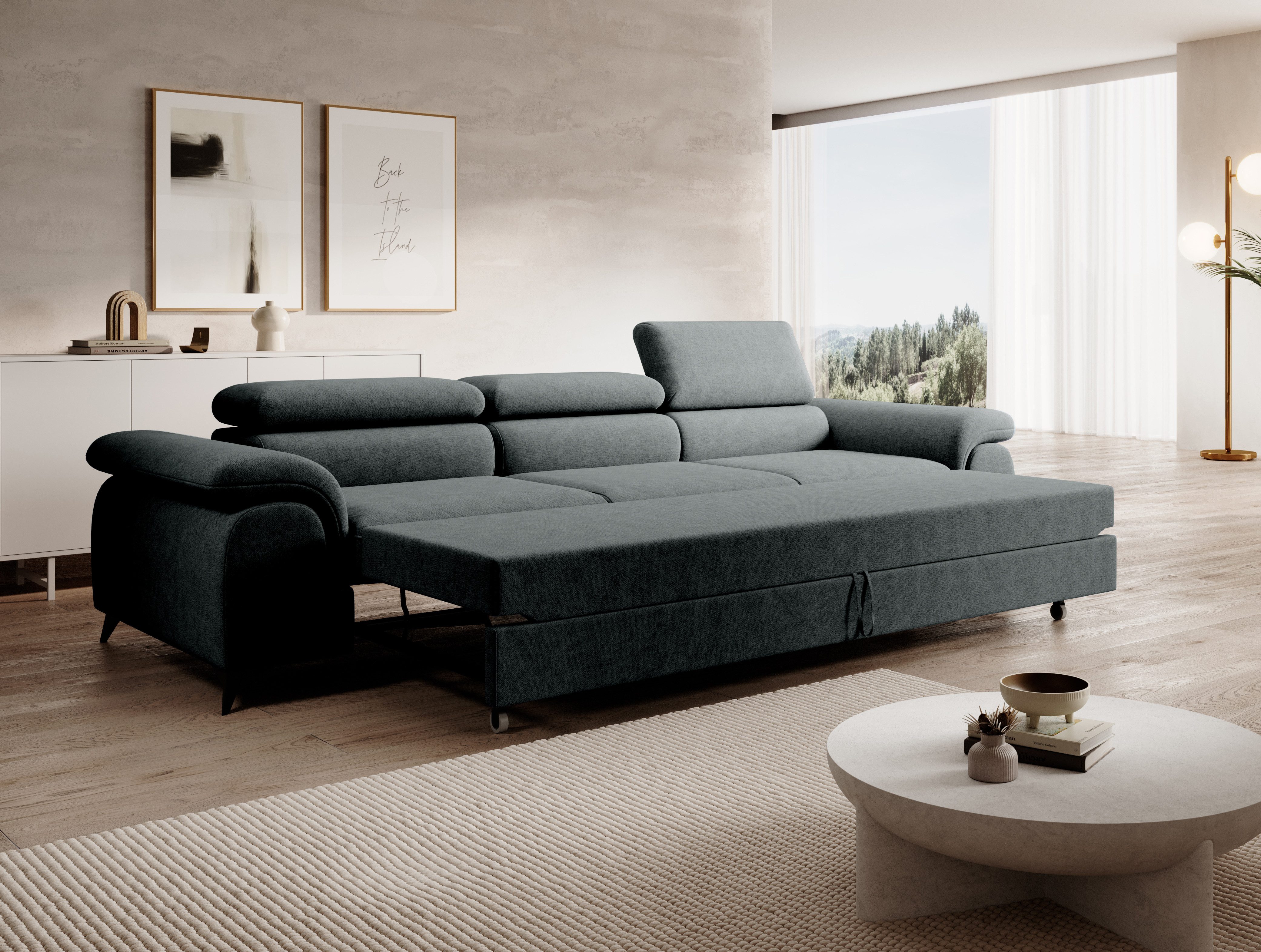 NEXT COLLECTION Sofa Plaza 3, Hohe Metallfüße, Elegante moderne Form, mit S günstig online kaufen