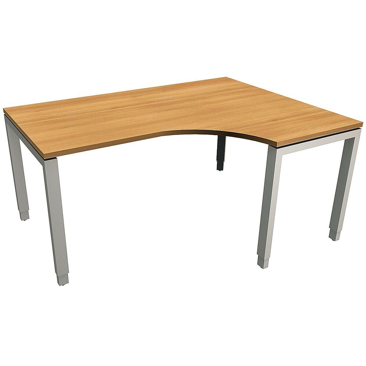 FMBUEROMOEBEL Eckschreibtisch Oldenburg, Winkel rechts, manuell höhenverstellbar