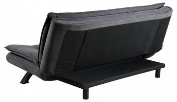 ACTONA GROUP Schlafsofa VANBY Couch, Gästebett, Liegesofa mit Microfaserbezug, Schlaffunktion, Bettsofa, Grau, Stoff, Stahl, Click & Clack-Funktion, Breite: 196 cm