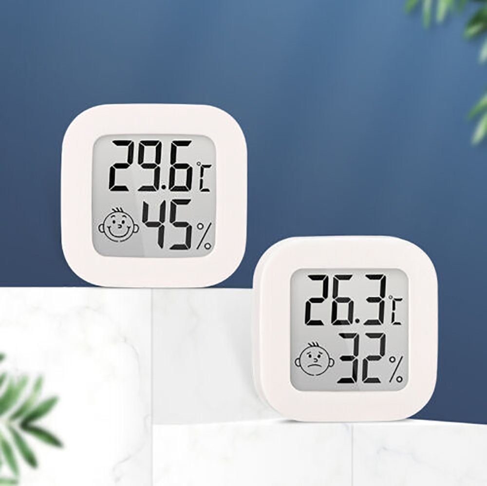 Connect,Mini, Raumthermometer Intelligentes mit Thermometer, Smiley-Gesicht Thermometer/Hygrometer,Klima-Indikatoren,Smart Tadow Hygrometer
