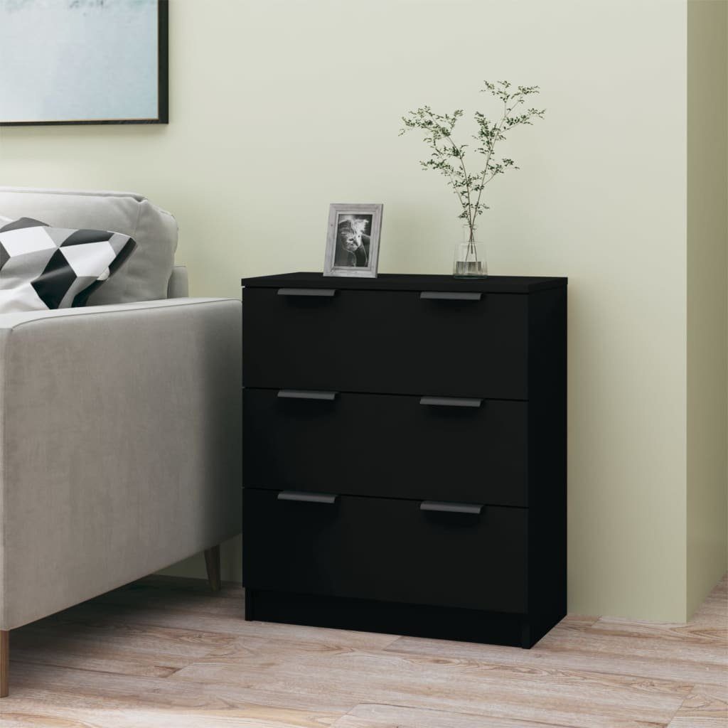 furnicato Sideboard Schwarz 60x30x70 cm Holzwerkstoff günstig online kaufen