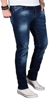 Alessandro Salvarini Straight-Jeans ASGenova Stretch mit Elasthan