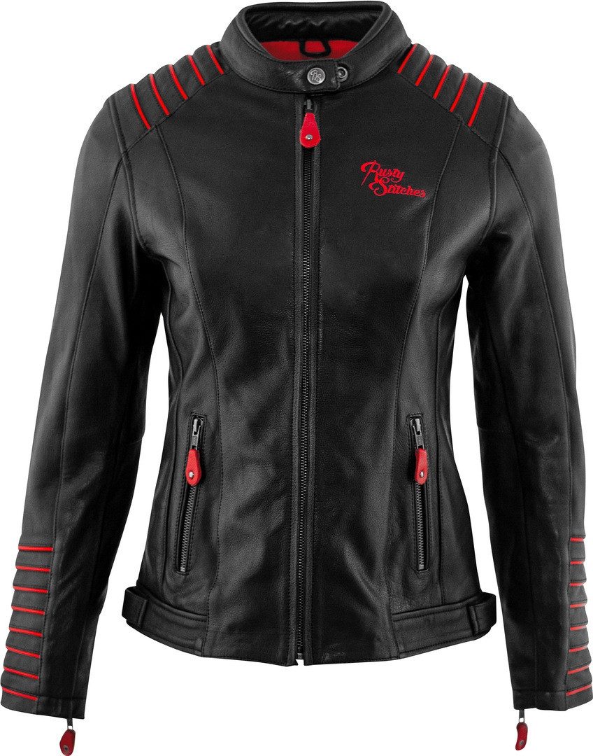 Rusty Stitches Motorradjacke Amanda Damen Motorrad Lederjacke protektoren günstig online kaufen