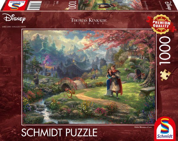 Schmidt Spiele Puzzle Disney, Mulan - Thomas Kinkade, 1000 Puzzleteile, Made in Europe