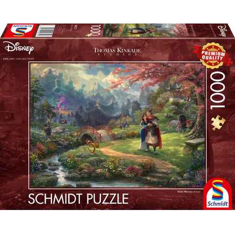 Schmidt Spiele Puzzle Disney, Mulan - Thomas Kinkade, 1000 Puzzleteile, Made in Europe