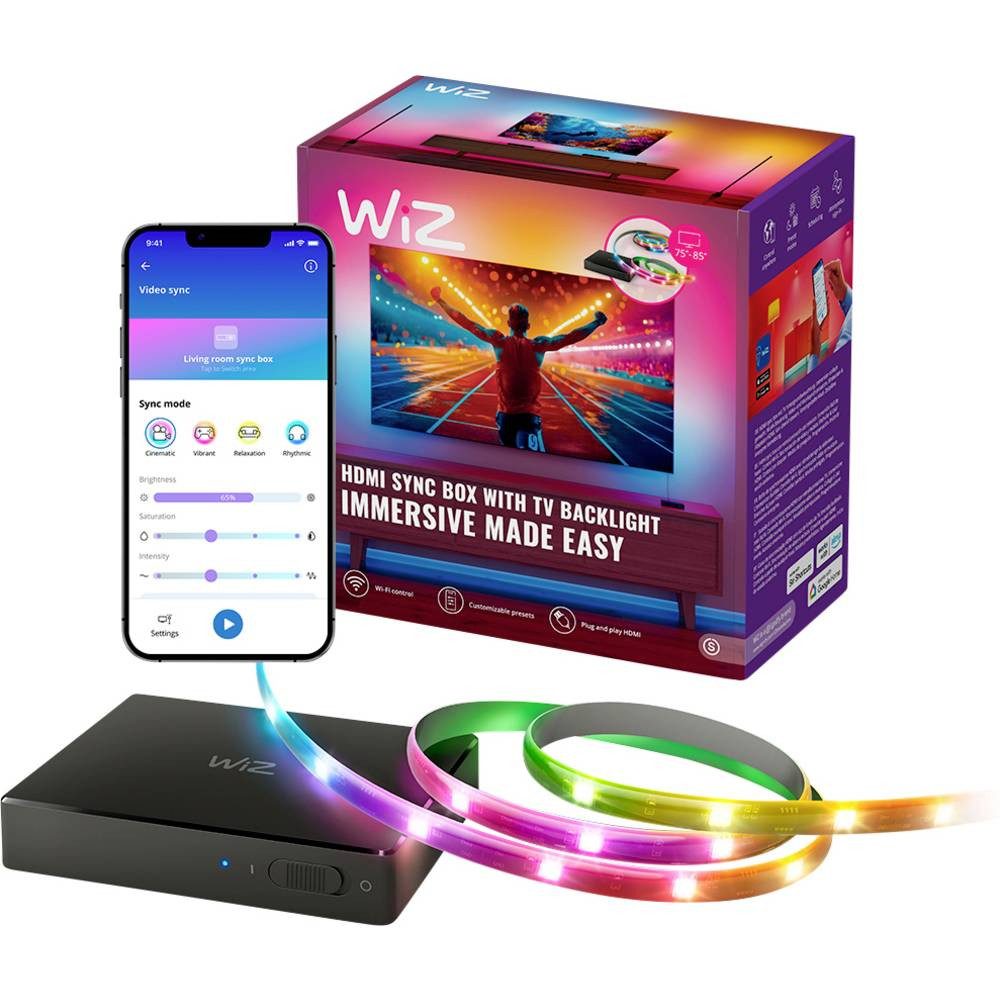WiZ LED Stripe 8720169078628, dimmbar, App steuerbar