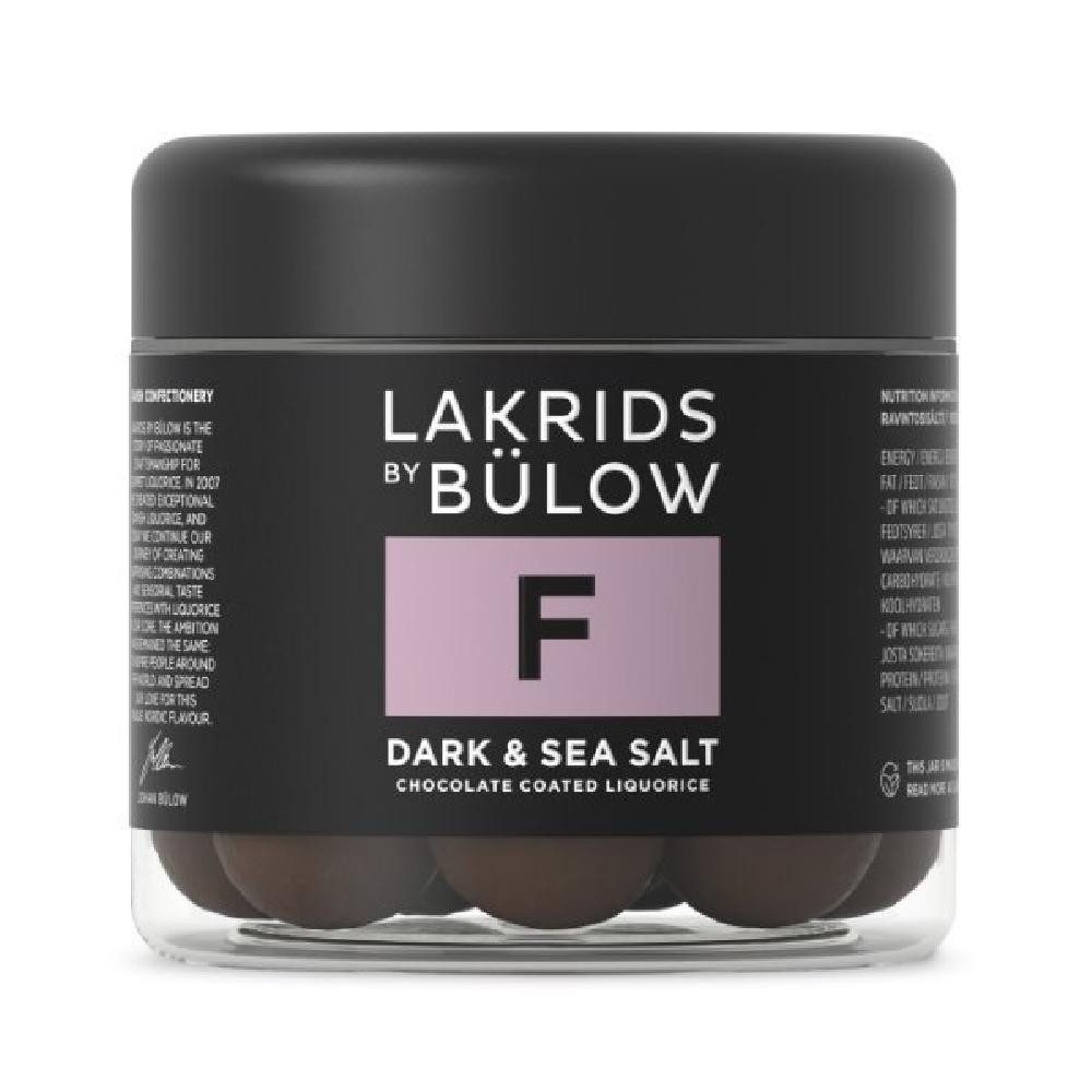 Lakrids by Bülow Süßigkeit Schokoladen-Lakritz F - Dark & Sea Salt (115g)