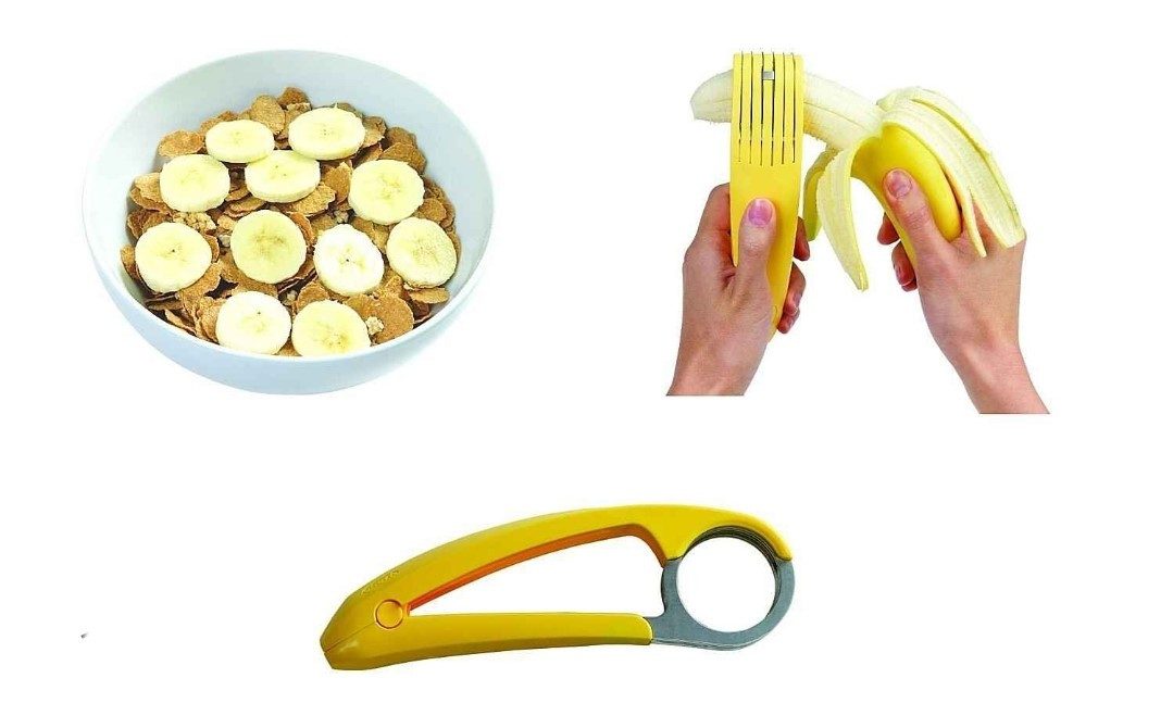 Nur Online 75 Obstschneider Bananen Schneider,Gemüse Schneider, Kunststoff,Edelstahl