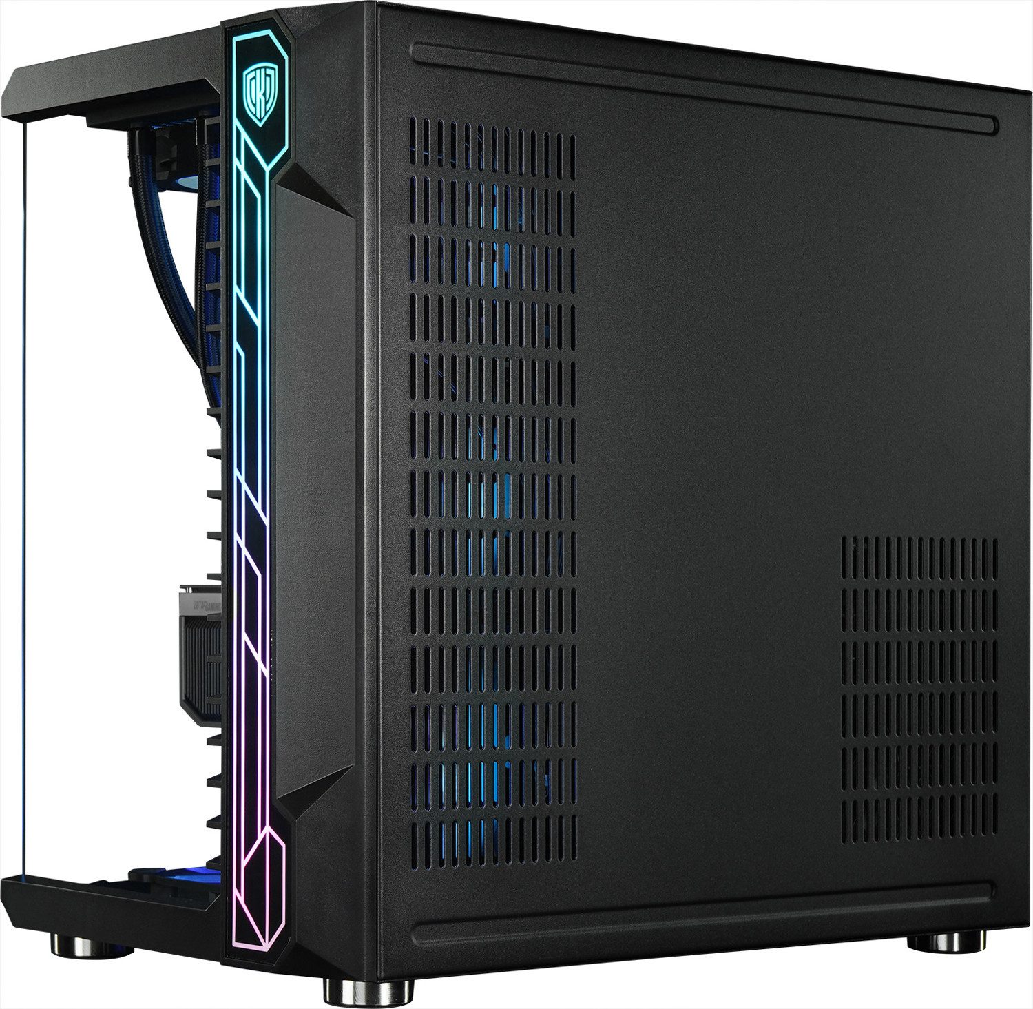 Kiebel Panorama XL IX Gaming-PC (AMD Ryzen 7 AMD Ryzen 7 9700X, RTX 5070 Ti, 32 GB RAM, 2000 GB SSD, Wasserkühlung, WLAN, RGB-Beleuchtung)