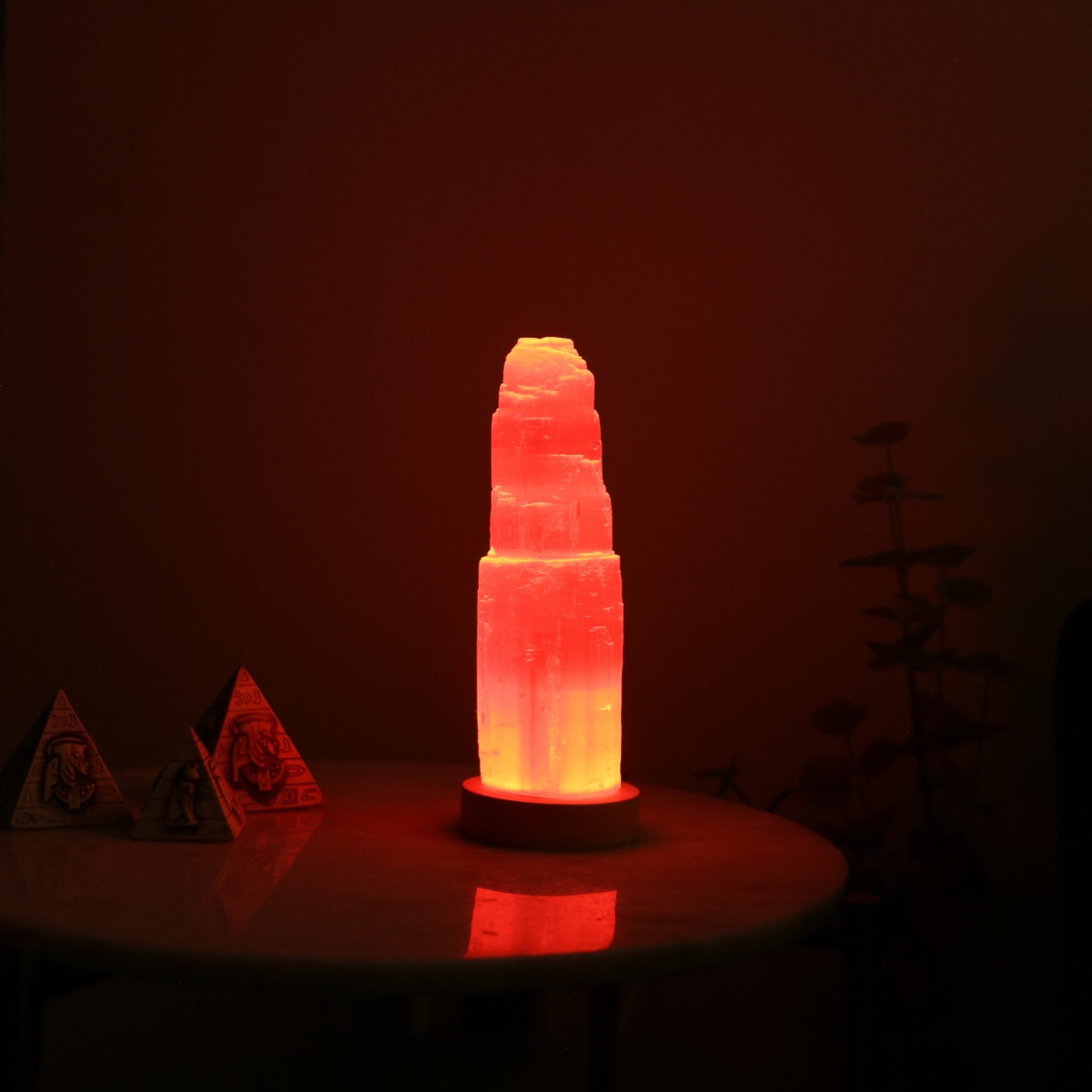 Heimtex Tischleuchte Selenite Crystal Stone Lamp–USB LED Color Changing ava günstig online kaufen