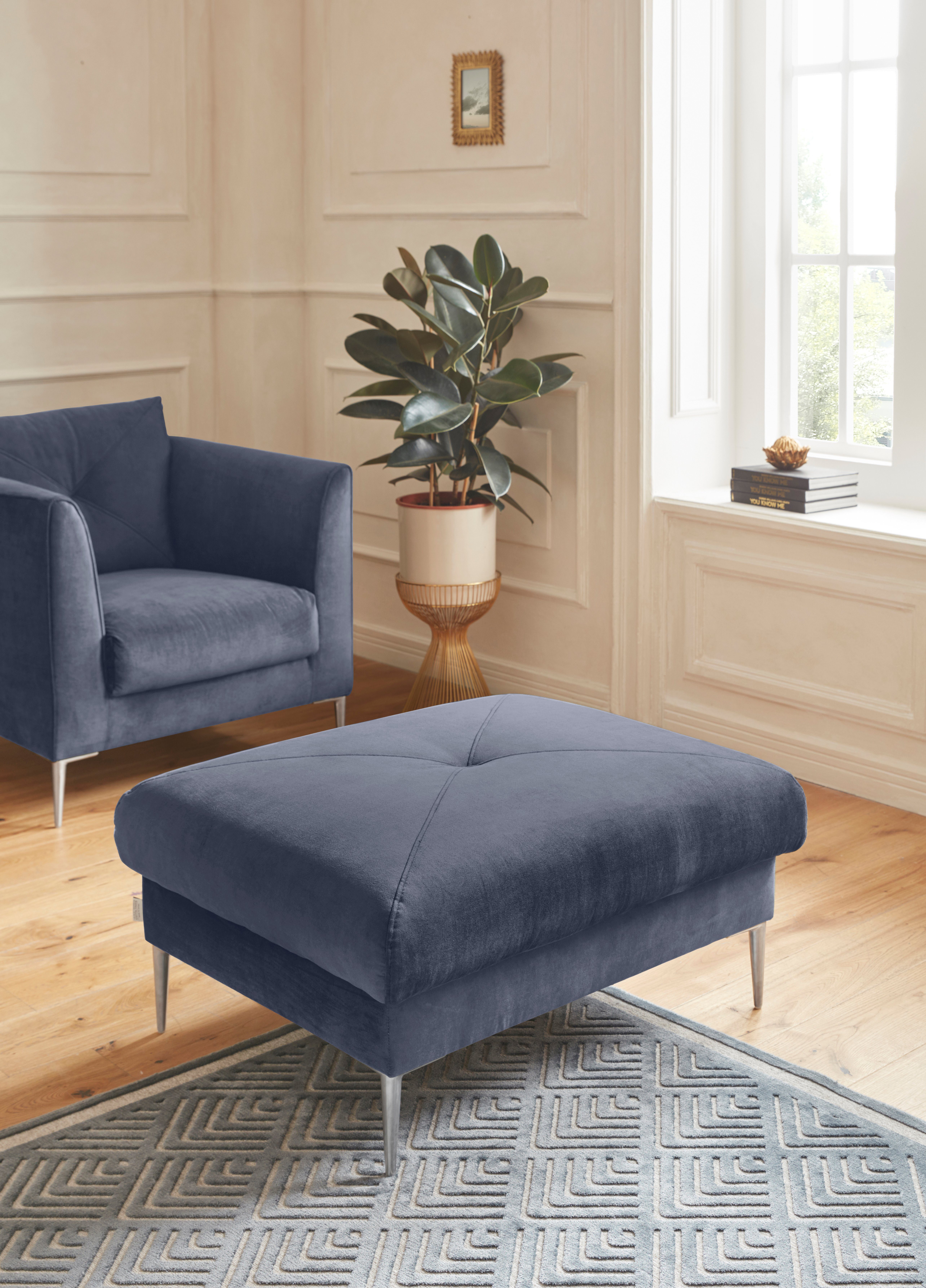 TRENDMANUFAKTUR Hocker "Chilltime, elegant und bequem durch Komfortsitzhöhe günstig online kaufen